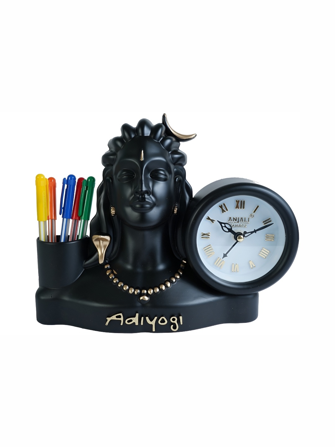 

Sigaram Black Textured Regular Table Clock