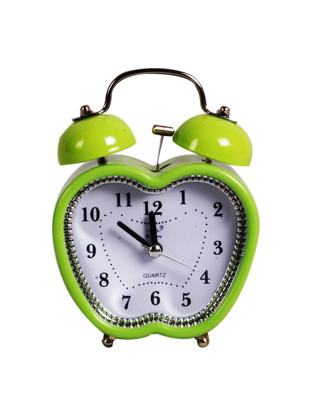 

Sigaram Green & White Textured Abstract Shaped Contemporary Alarm Clock