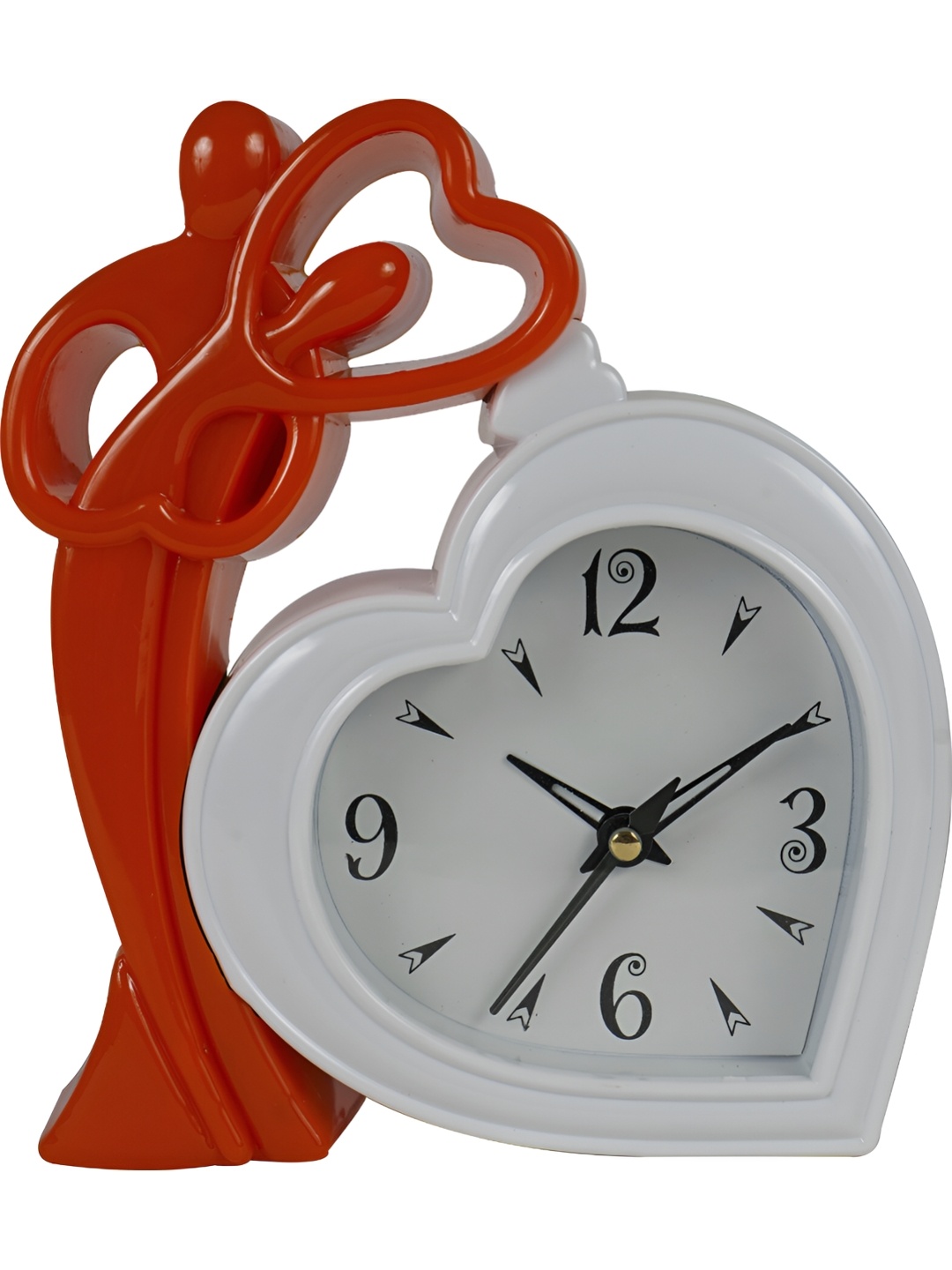 

Sigaram Orange & White Abstract Shaped Analogue Table Clock