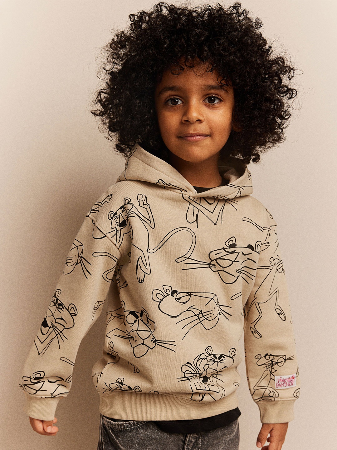 

H&M Boys Printed Hoodie, Beige