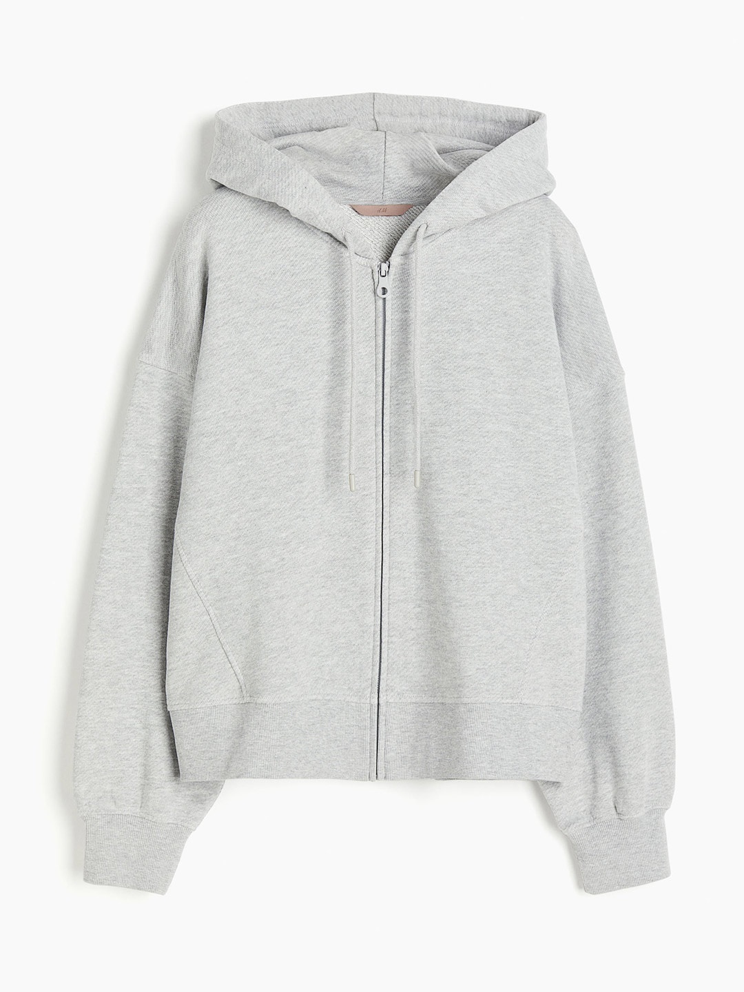 

H&M Women Oversized Zip-Through Hoodie, Grey