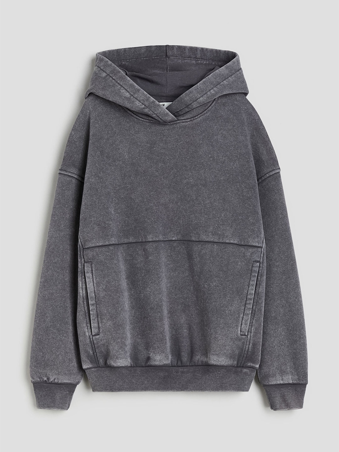 

H&M Boys Oversized Washed-Look Hoodie, Grey