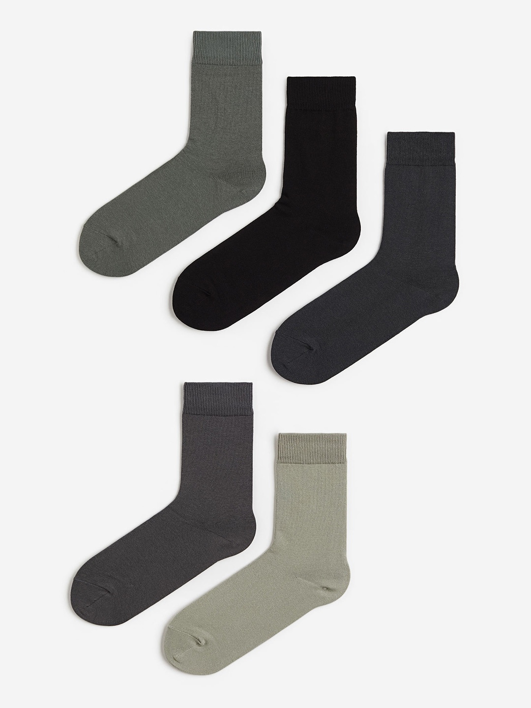 

H&M Men 5-Pack Socks, Green