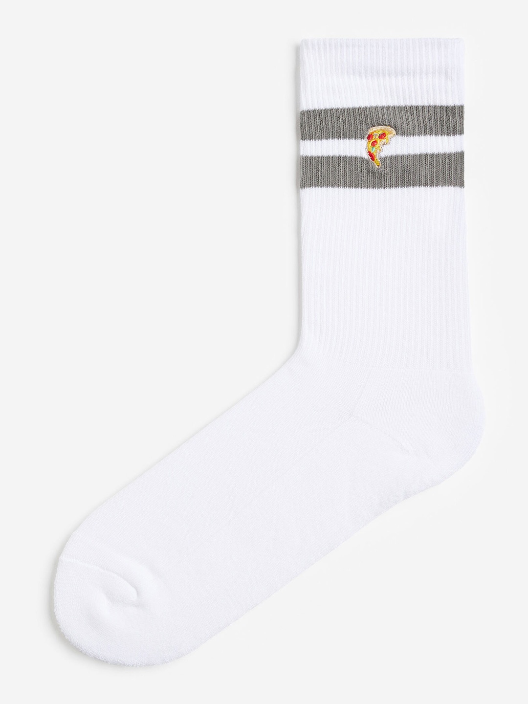 

H&M Men Ankle-Length Socks, White