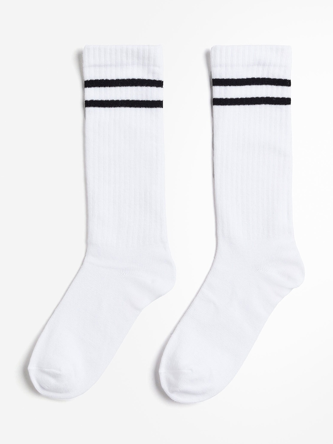 

H&M Boys 2-Pack DryMove Sports Socks, White