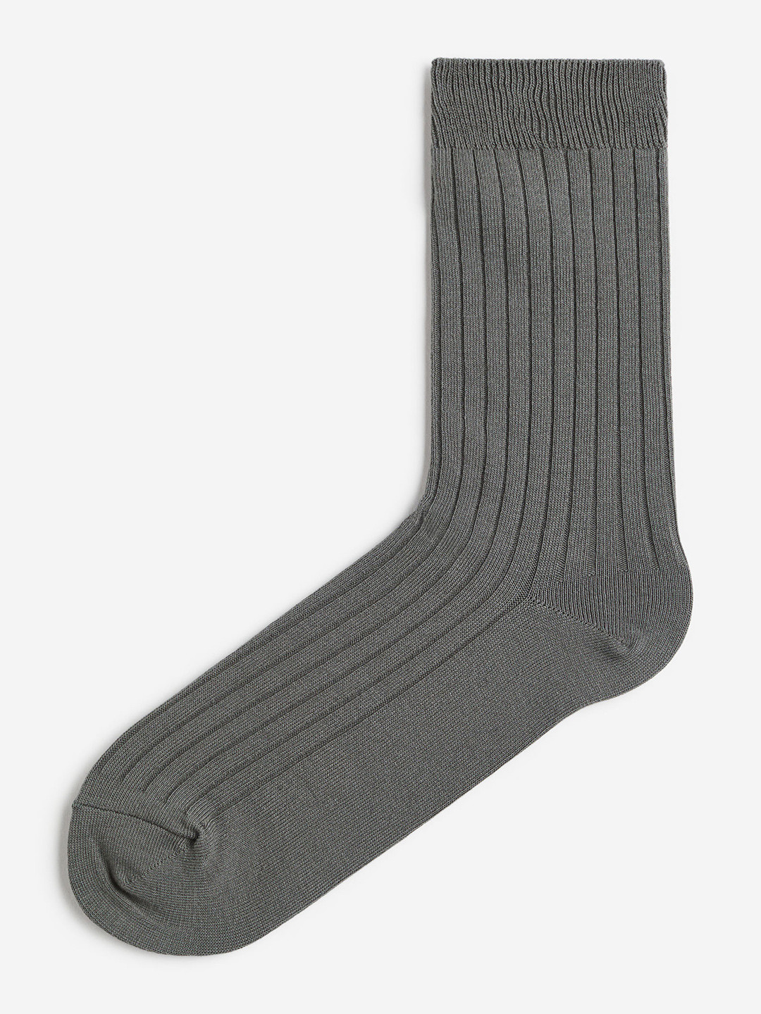 

H&M Men Calf-Length Socks, Green