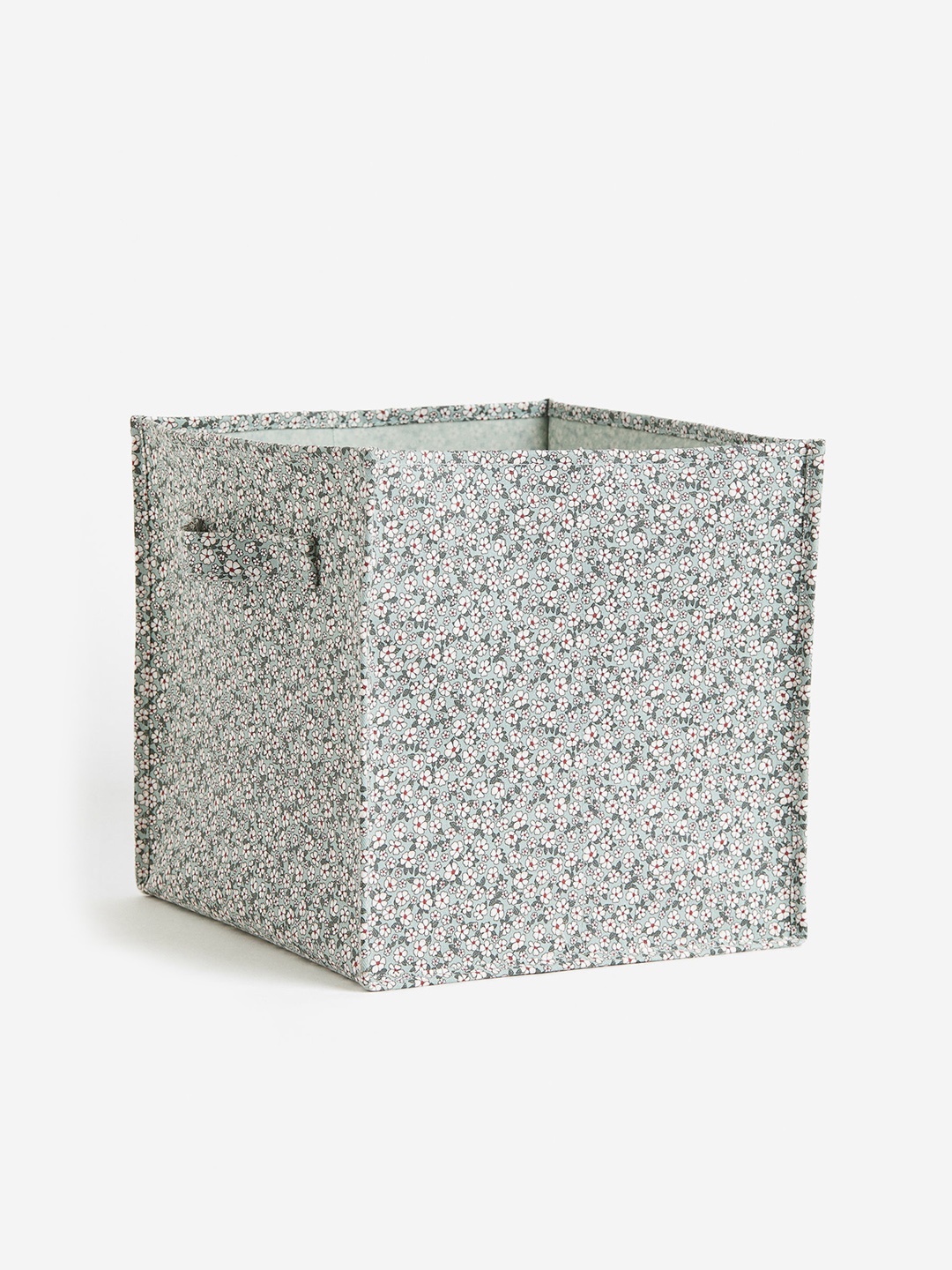 

H&M Turquoise Blue Printed Storage Basket