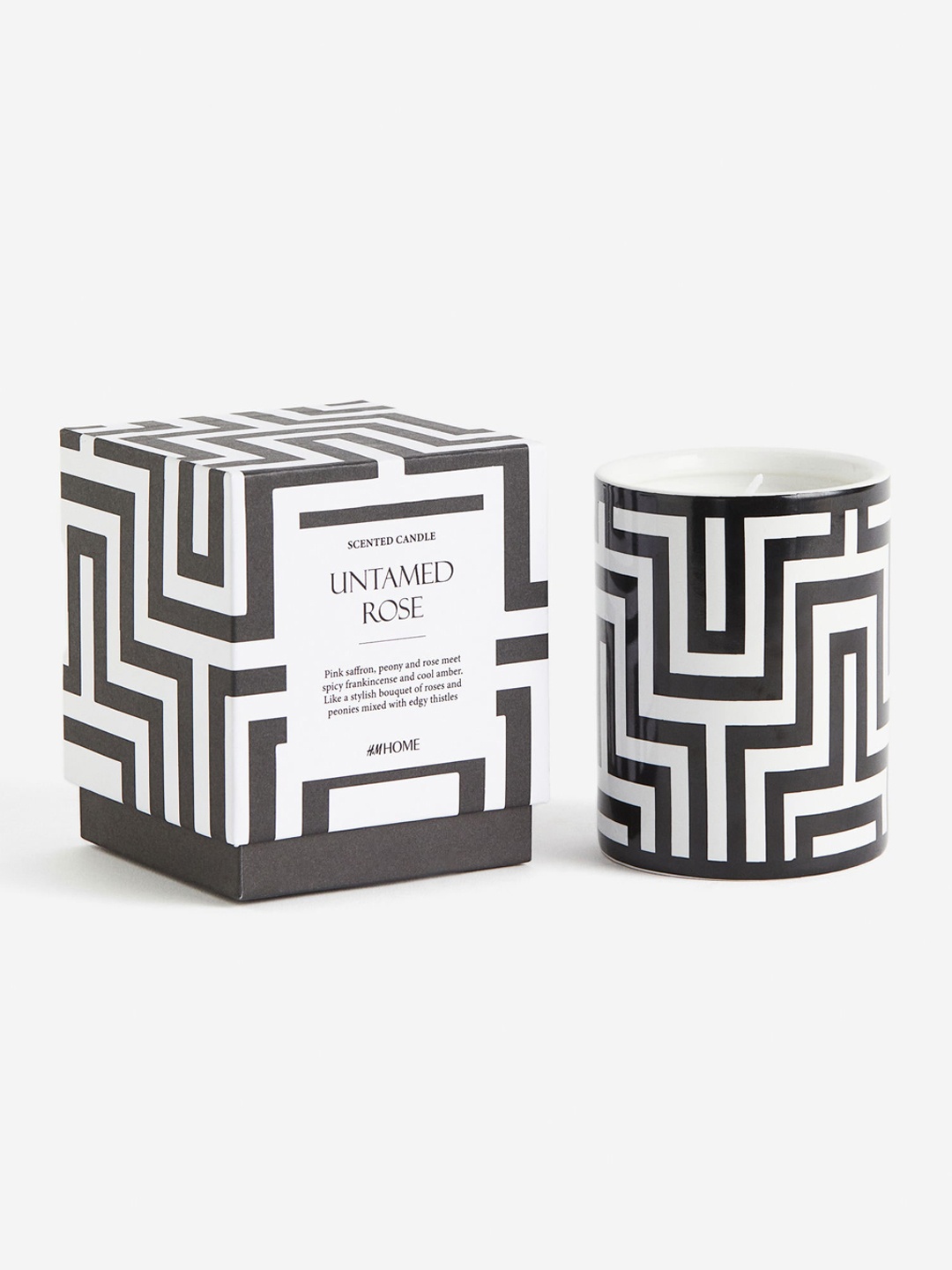 

H&M Black Scented Candle In A Ceramic Holder