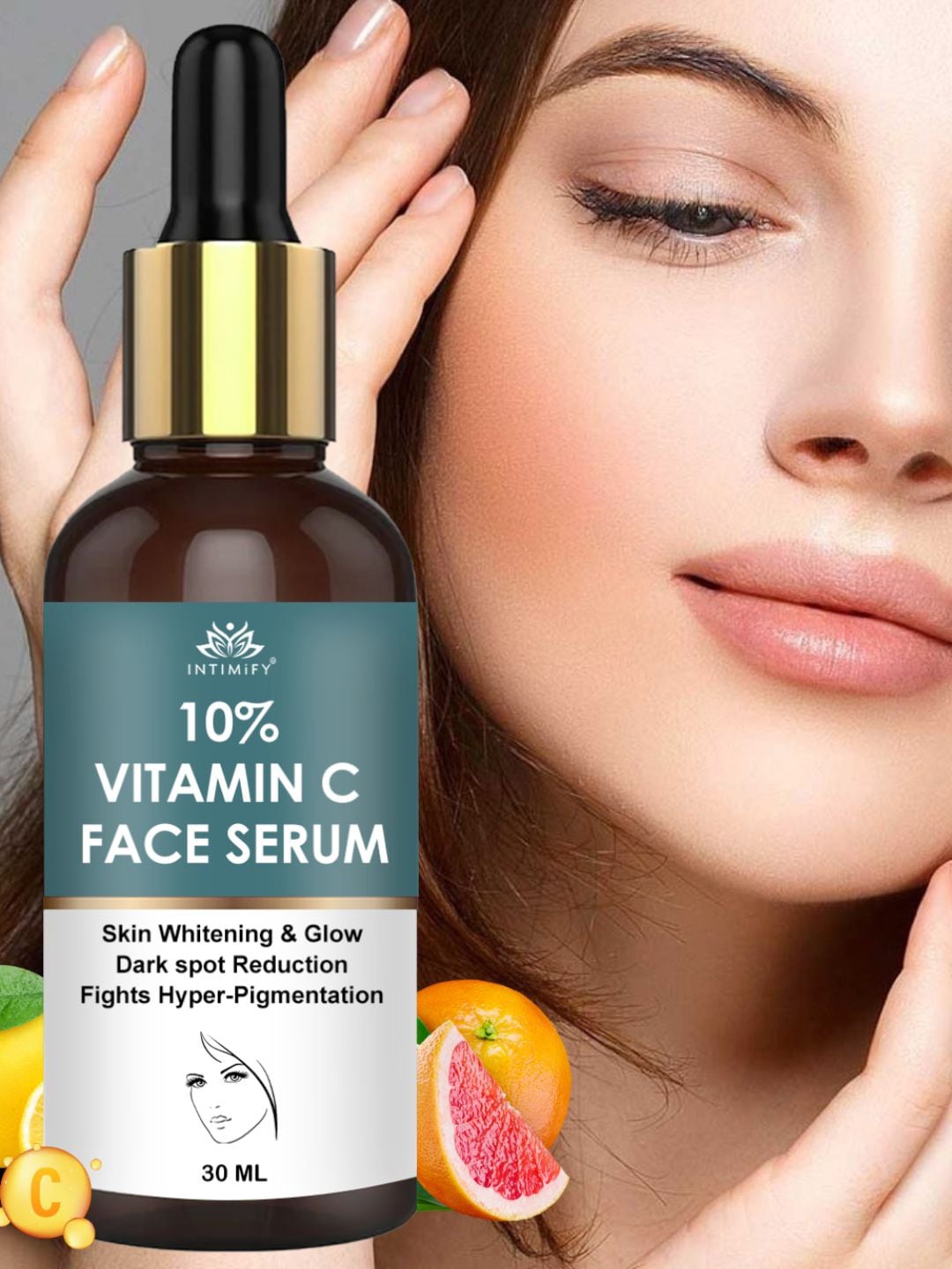 

INTIMIFY 10% Vitamin C Face Serum For Skin Whitening - 30ml, Transparent