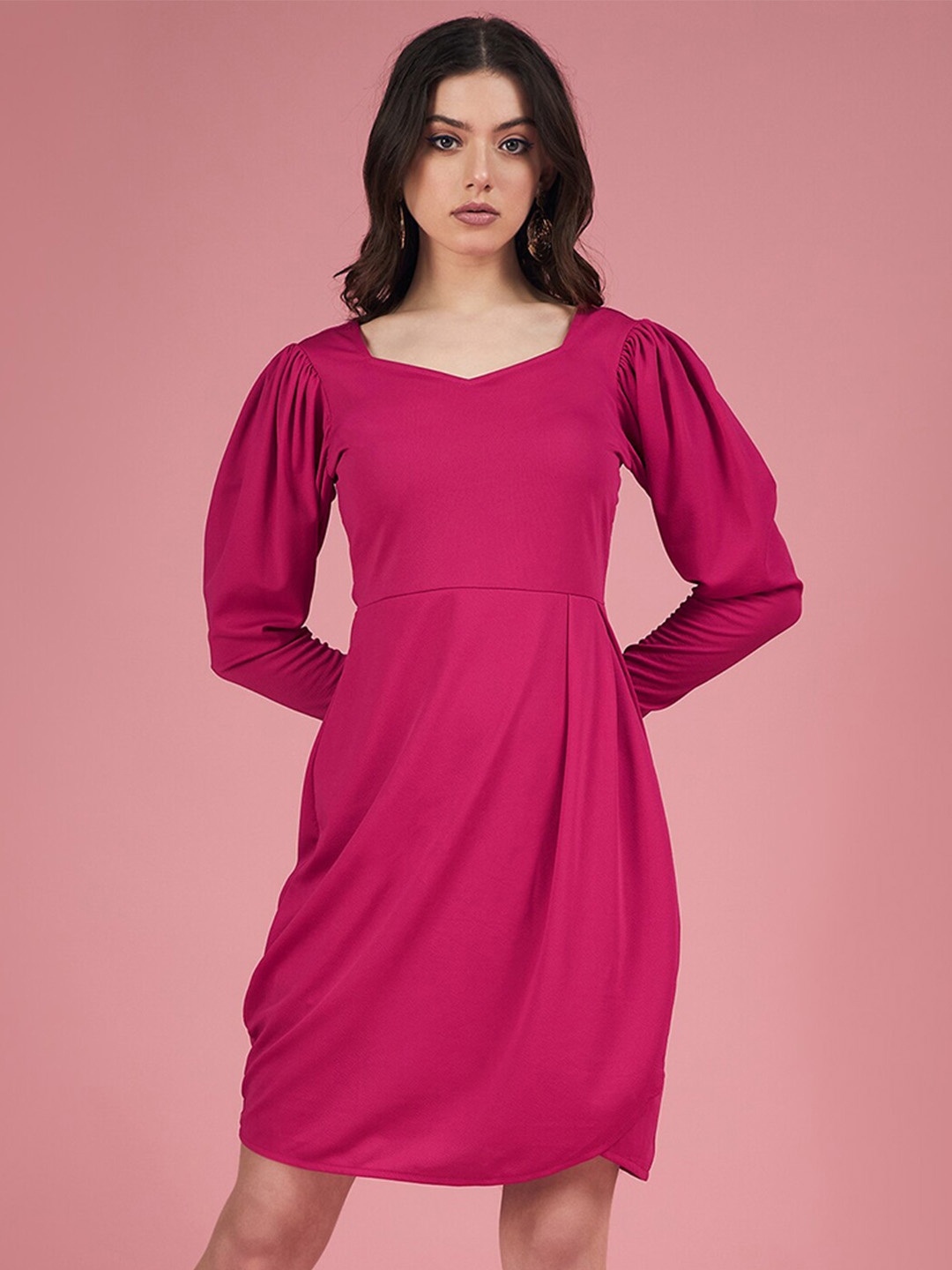

DressBerry Pink A-Line Dress
