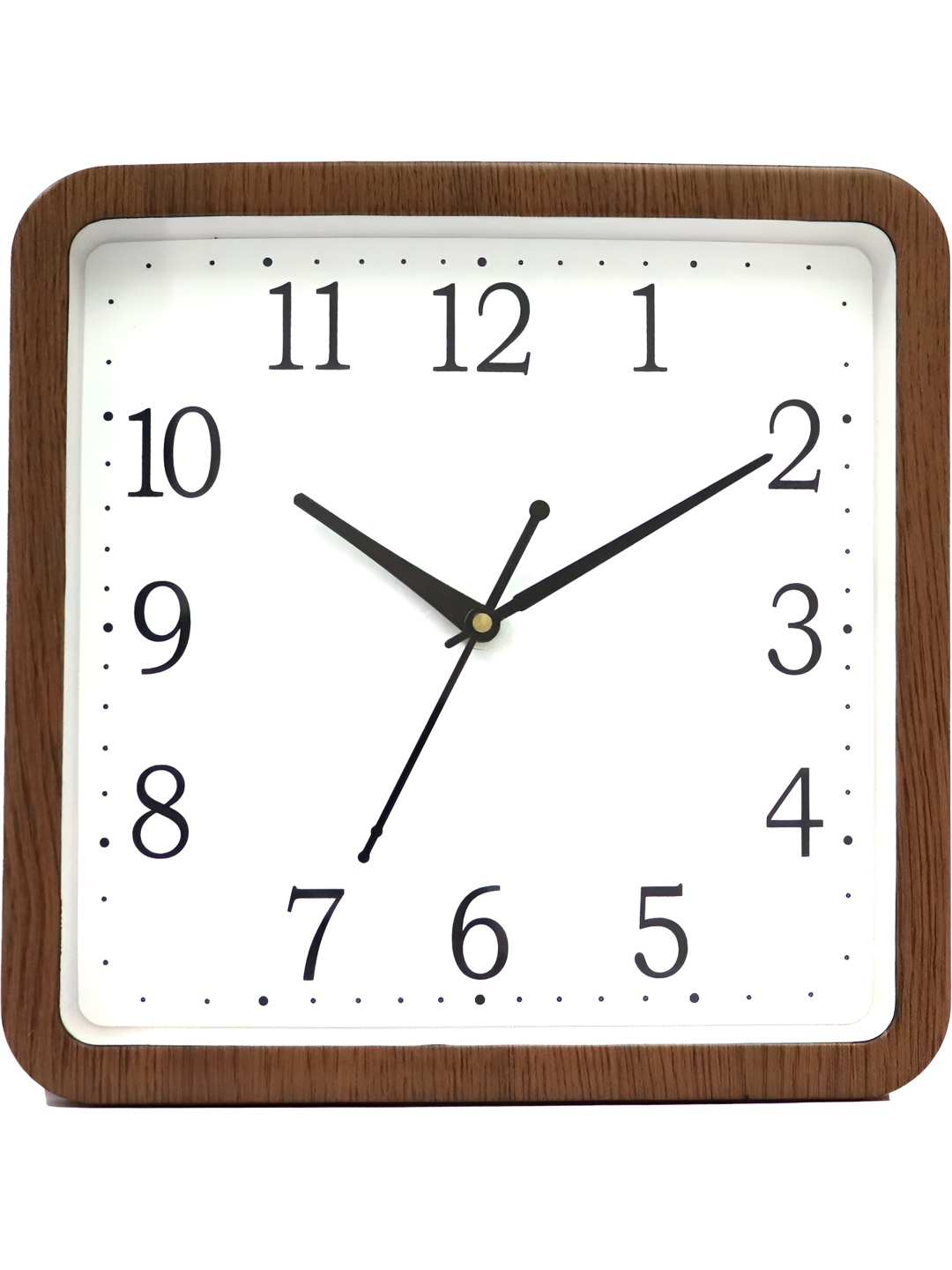 

Sigaram Brown & White Square Regular Wall Clock