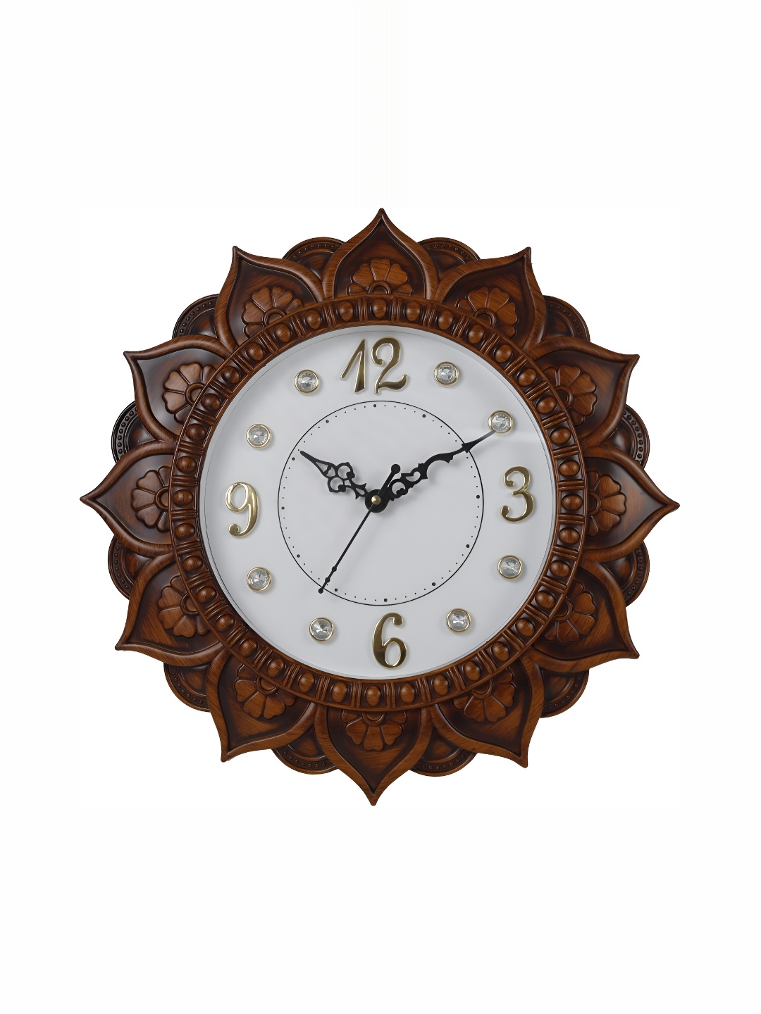 

Sigaram Brown Round Textured Wall Clock