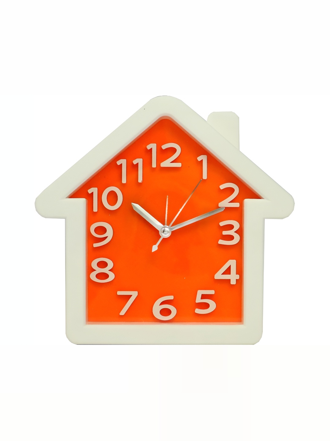 

Sigaram Orange & Cream Textured Abstract Contemporary Wall Clock