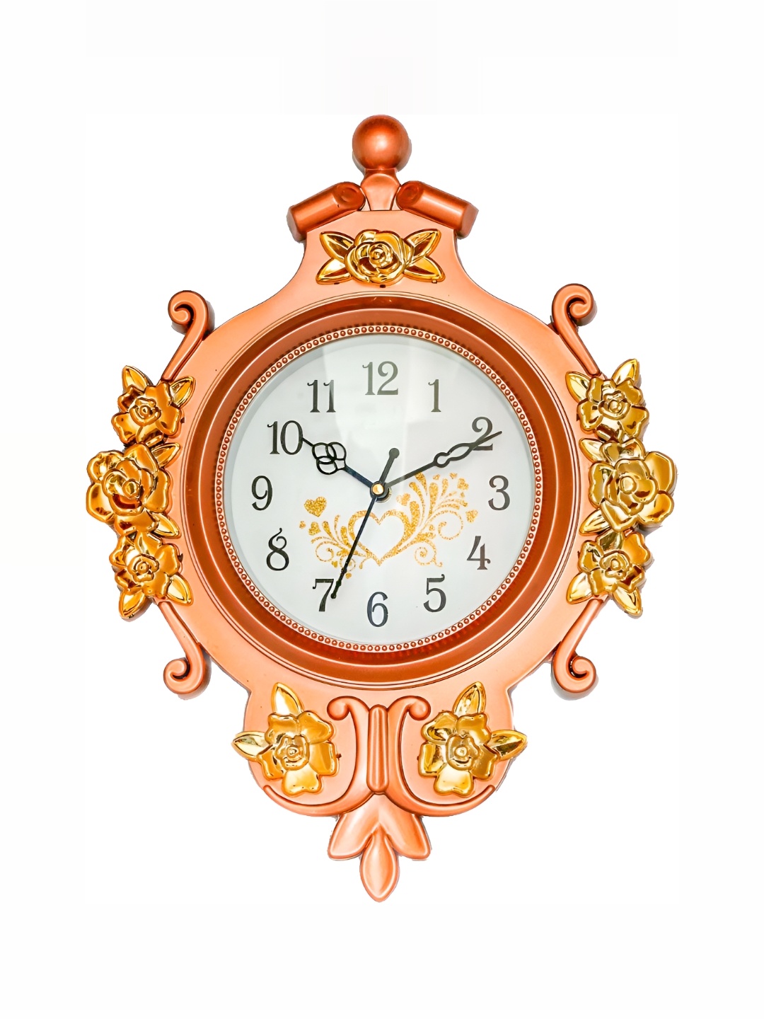 

Sigaram Orange Round Contemporary Wall Clock