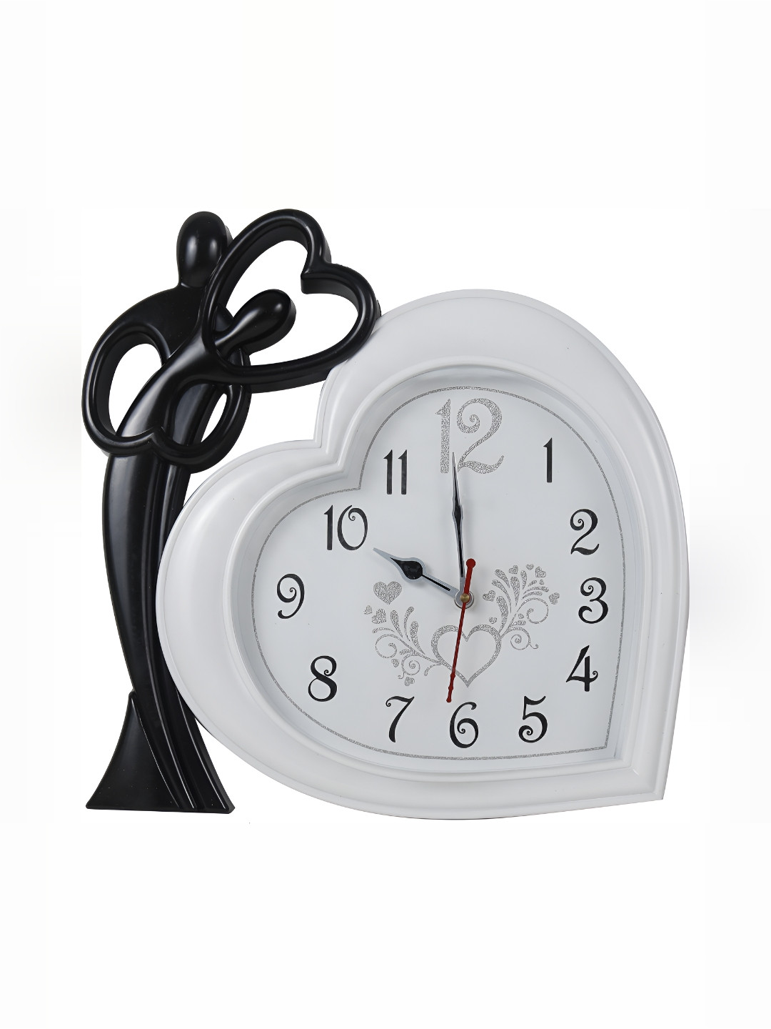

Sigaram Black & White Round Shaped Contemporary Analogue Wall Clock