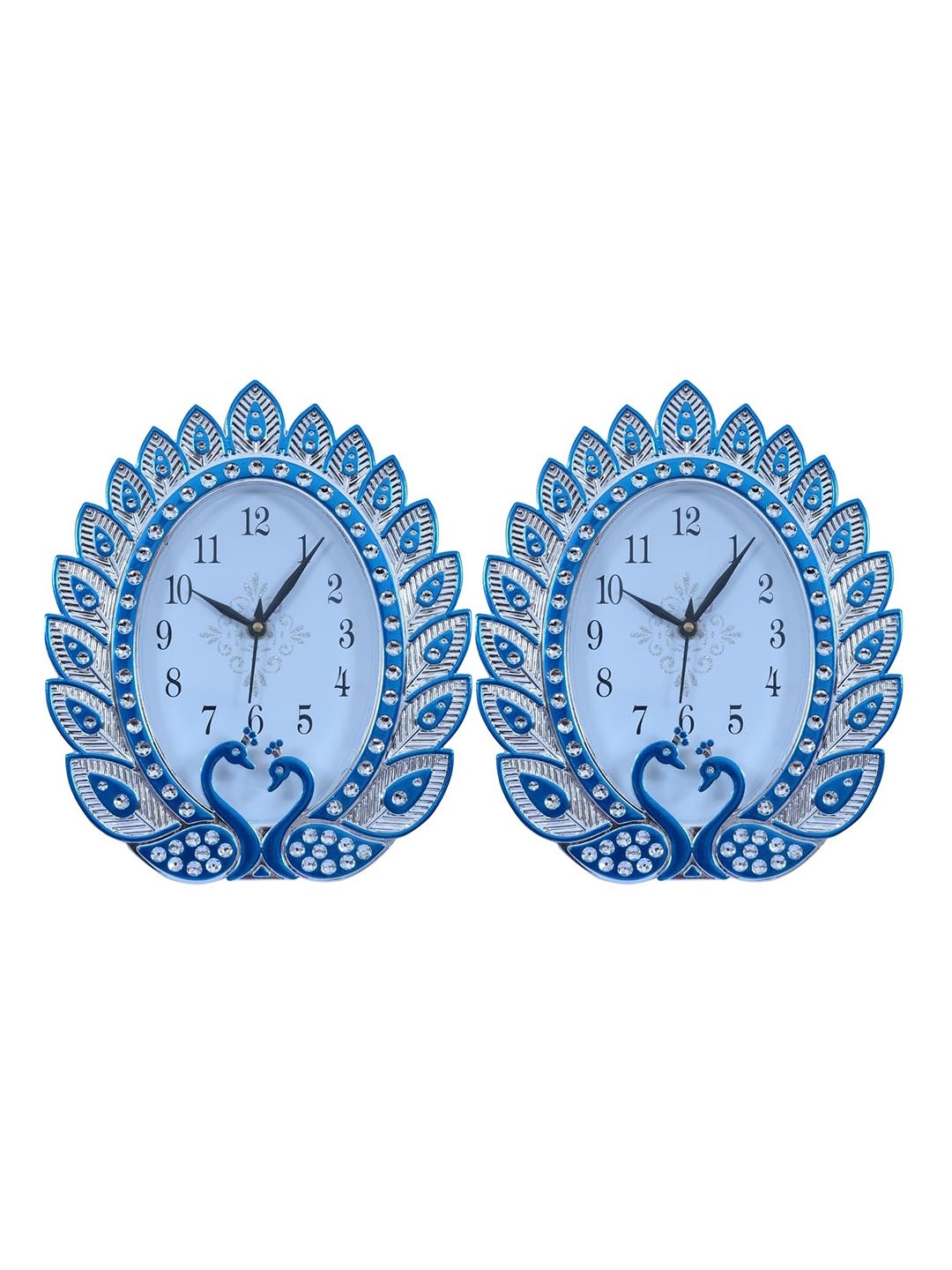 

Sigaram Blue Round Contemporary Wall Clock