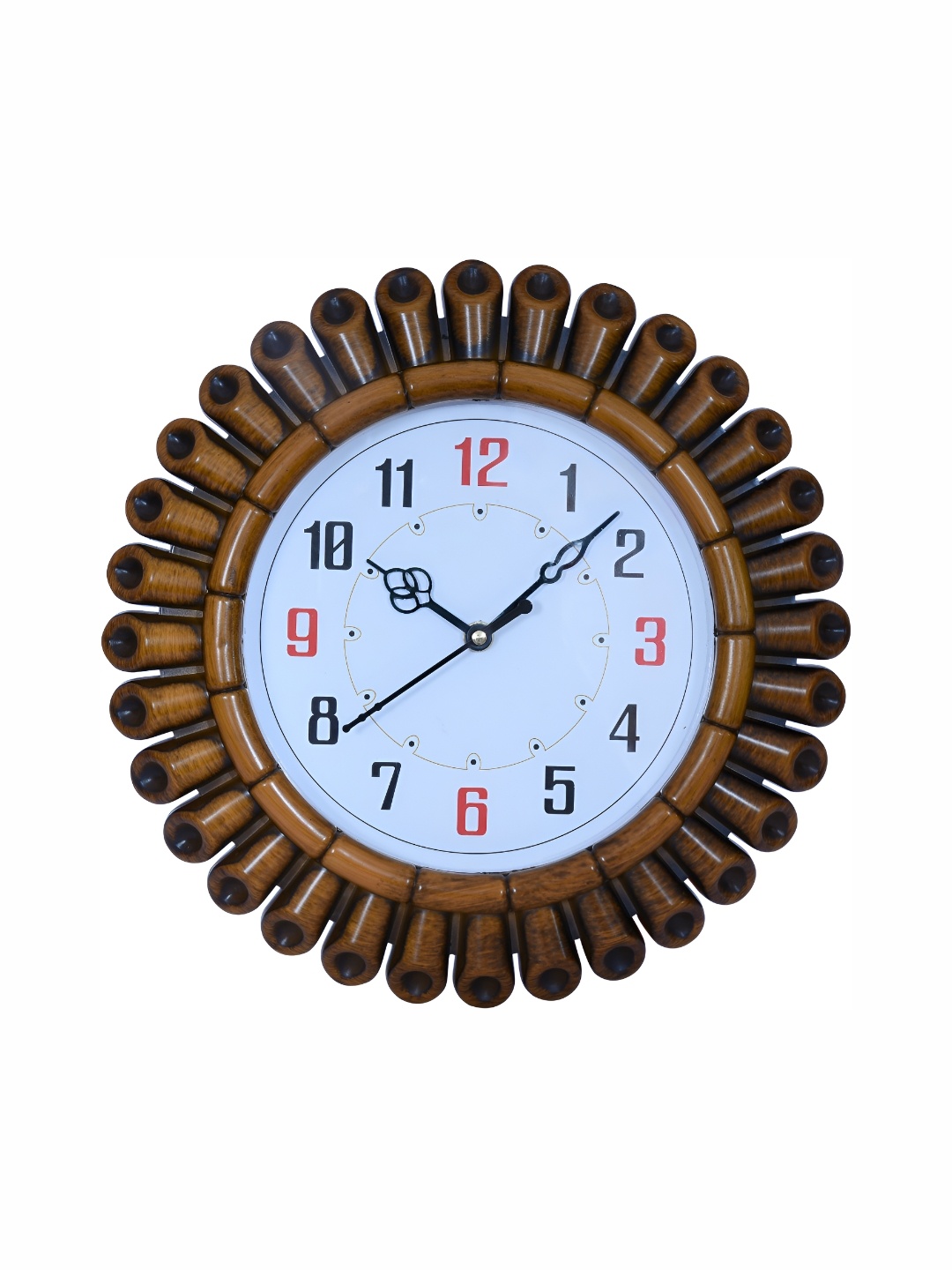 

Sigaram Brown & Black Round Shaped Contemporary Analogue Wall Clock