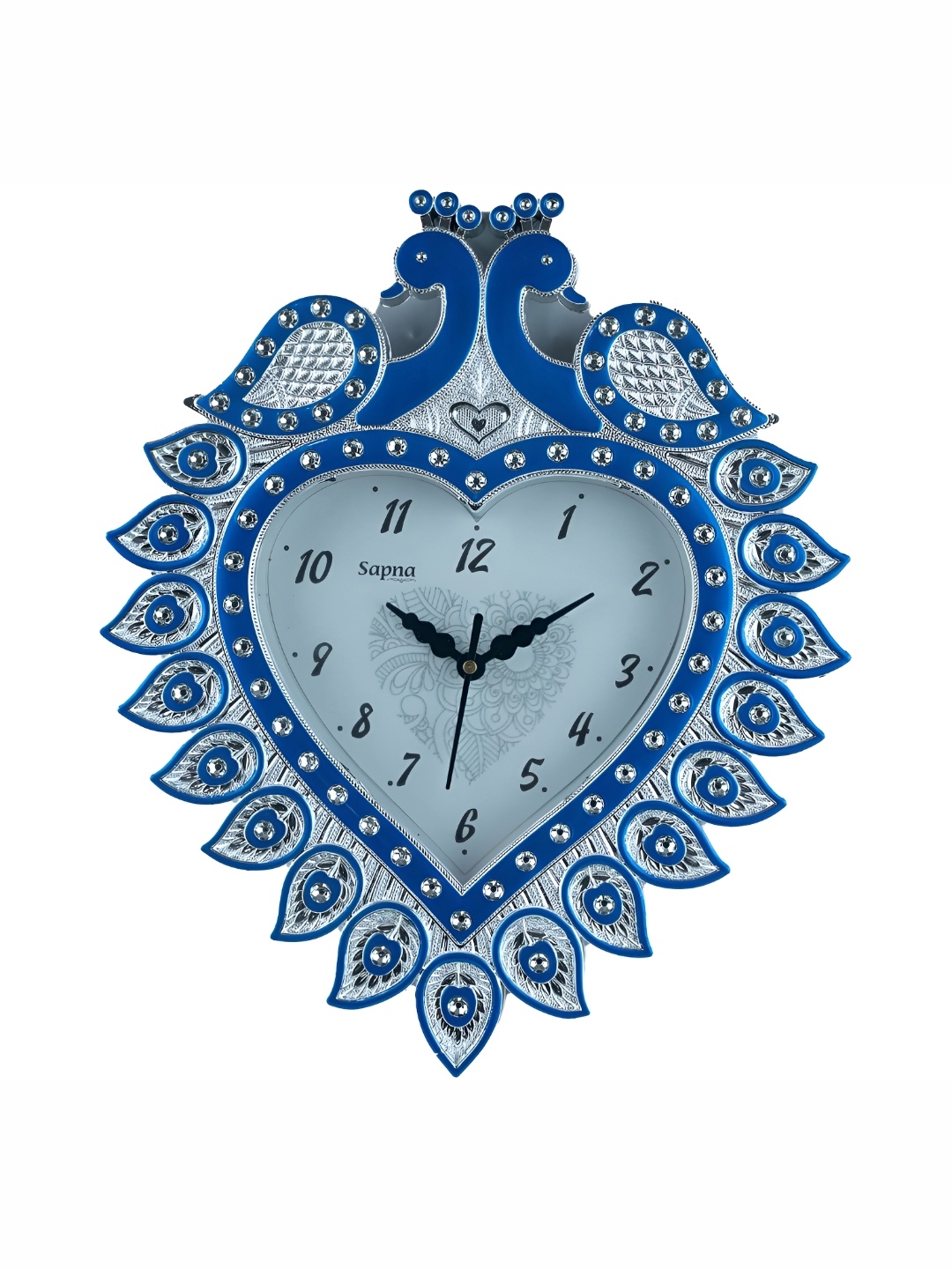 

Sigaram Blue & White Abstract Shaped Analogue Wall Clock