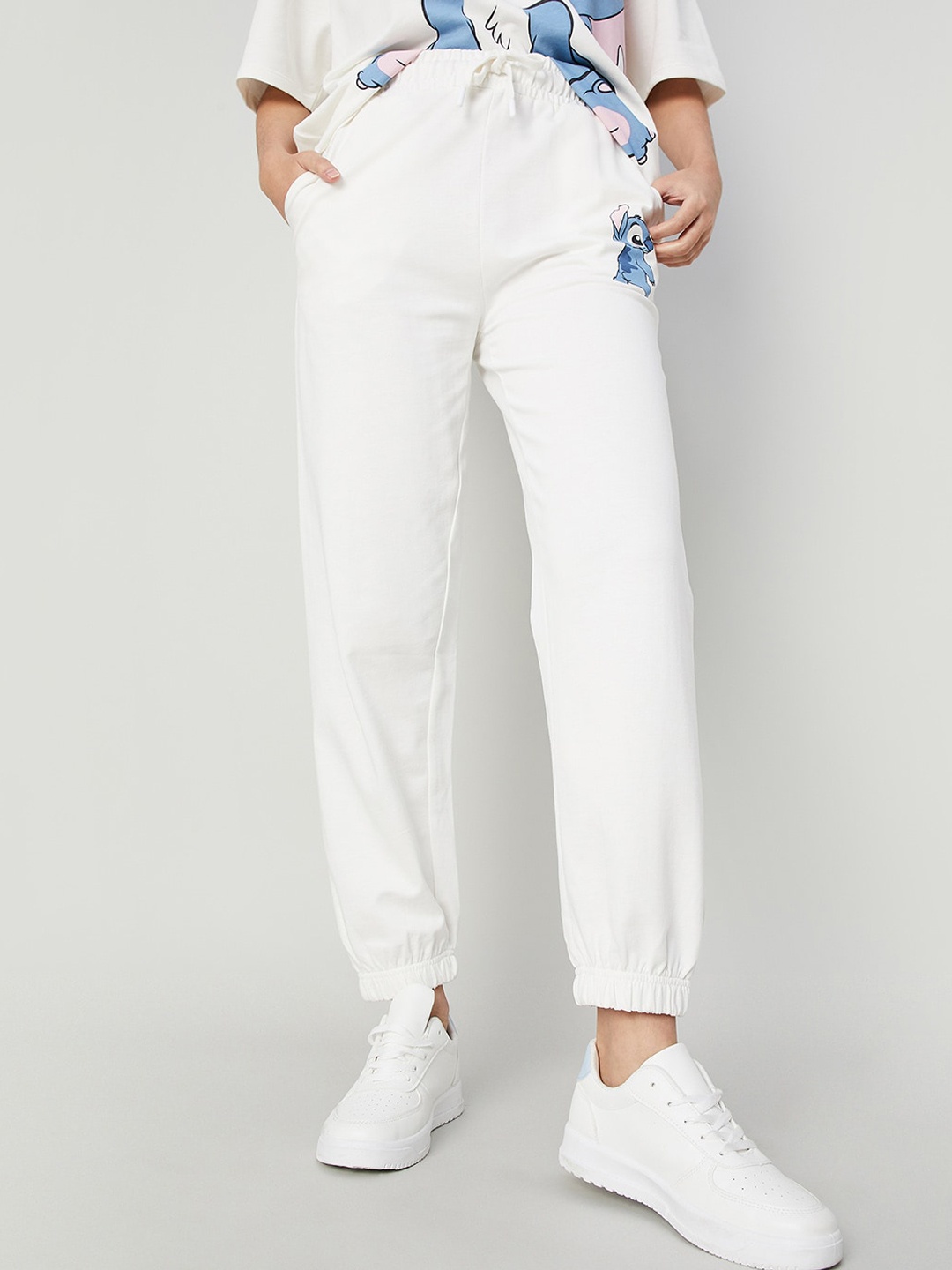 

Ginger by Lifestyle Women Cotton Chinos Trousers, White