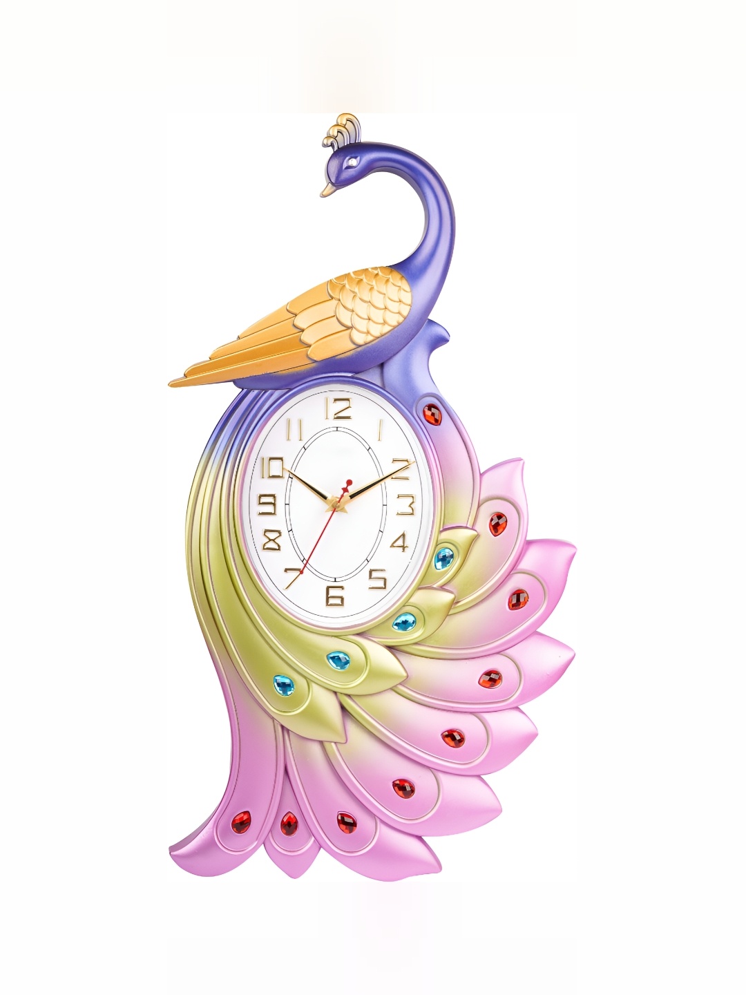 

Sigaram Pink Textured Square Contemporary Wall Clock