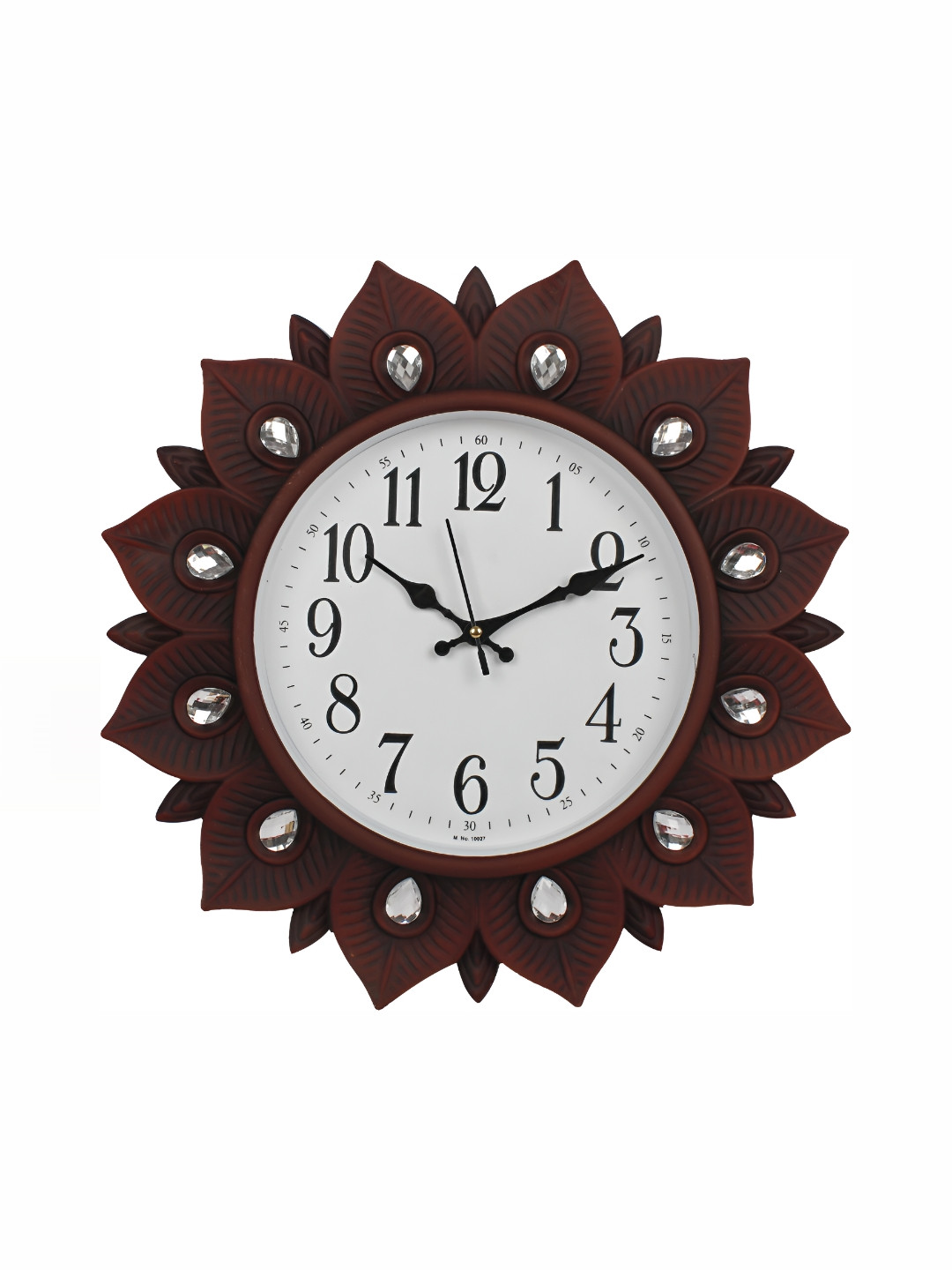

Sigaram Brown & White Textured Round Shaped Contemporary Wall Clock