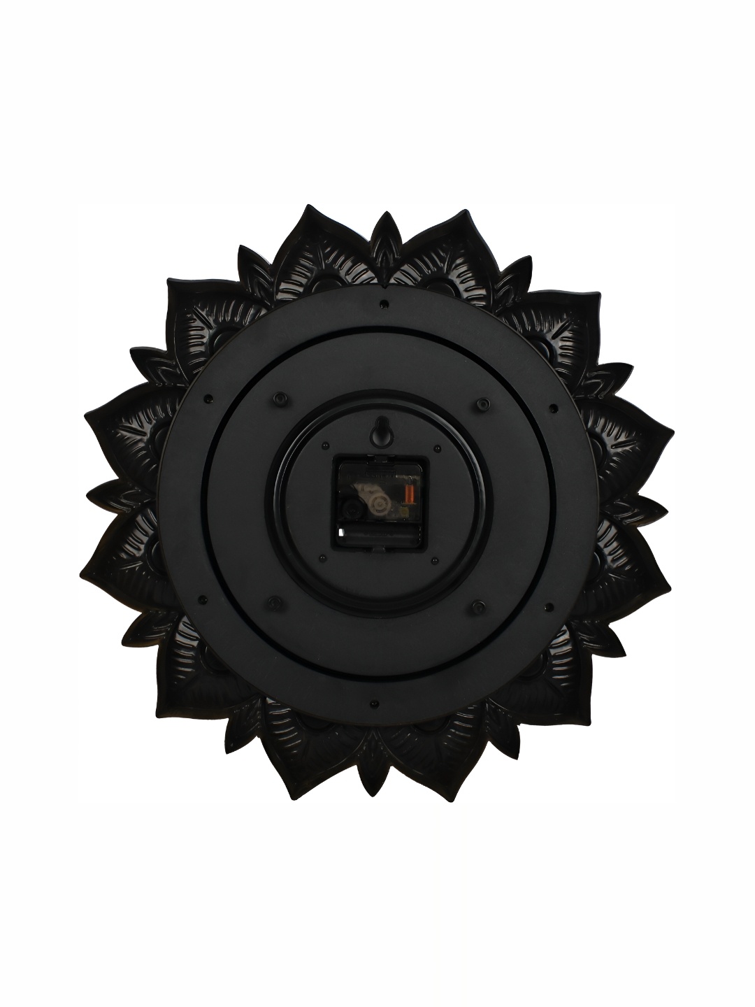 

Sigaram Black Round Textured Wall Clock