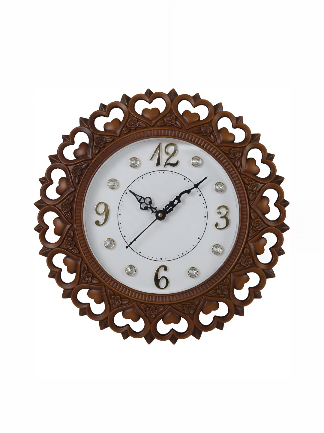 

Sigaram Brown Round Textured Wall Clock