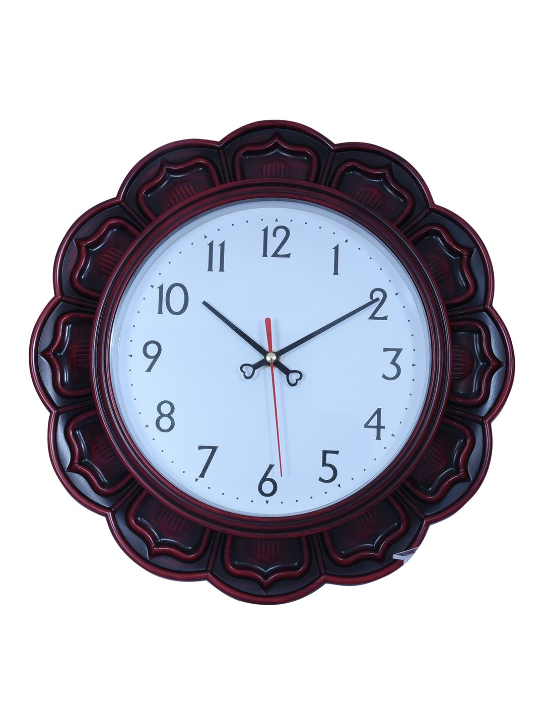 

Sigaram Black & Red Round Contemporary Wall Clock