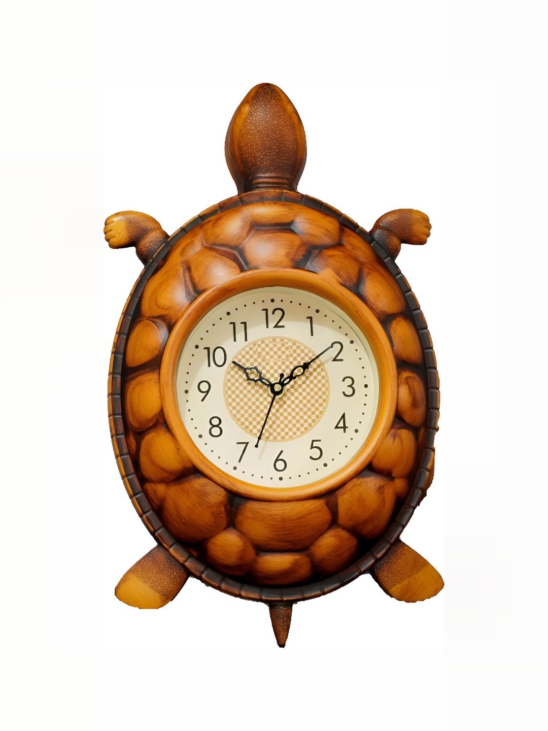 

Sigaram Orange & White Textured Analogue Contemporary Wall Clock