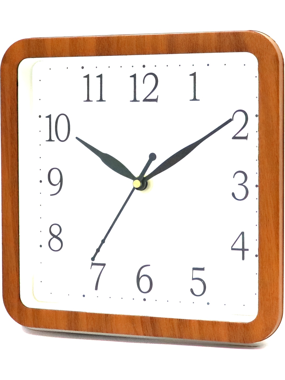

Sigaram Brown & White Square Regular Wall Clock
