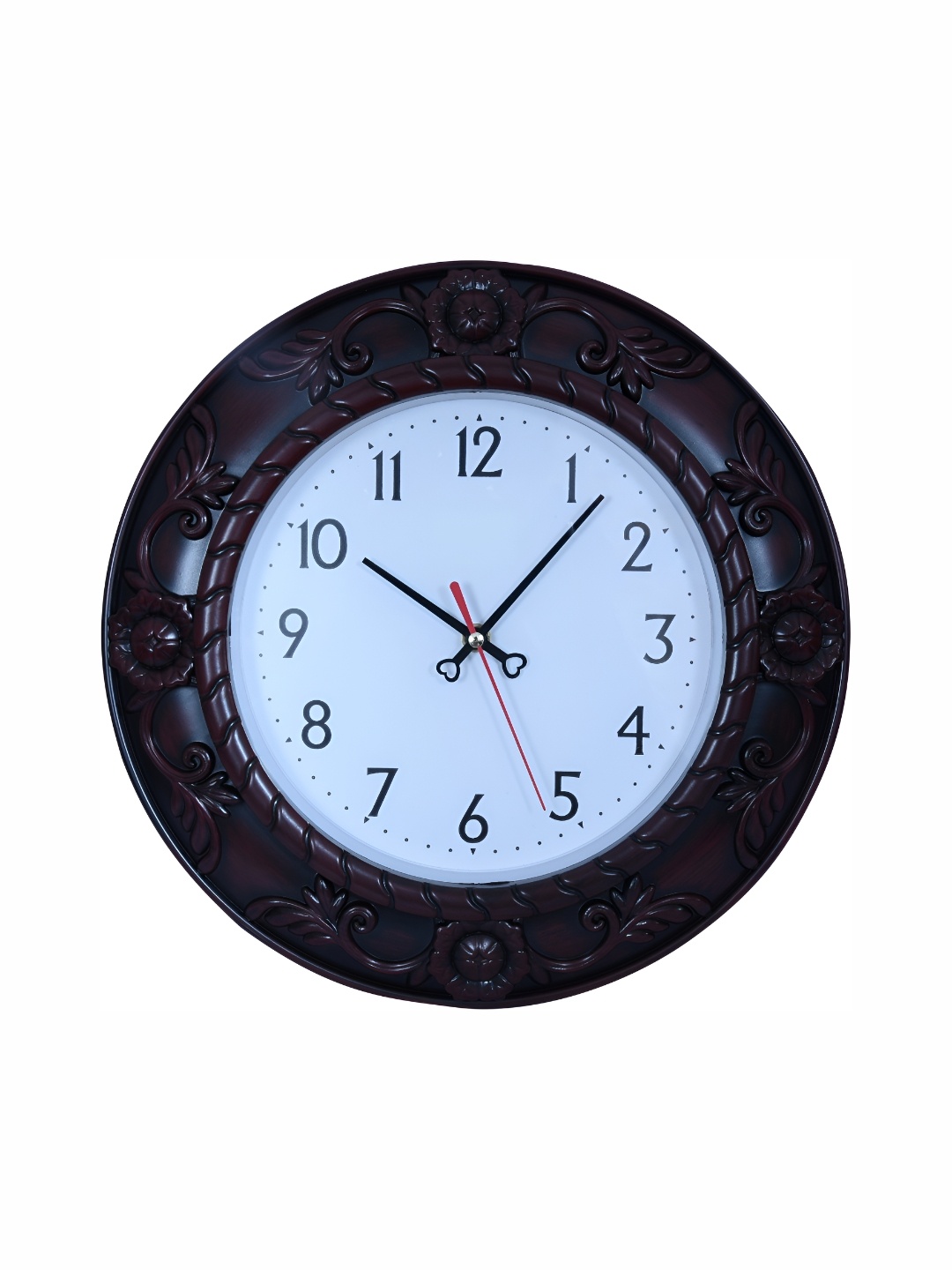 

Sigaram Black & Brown Round Shaped Wall Clock