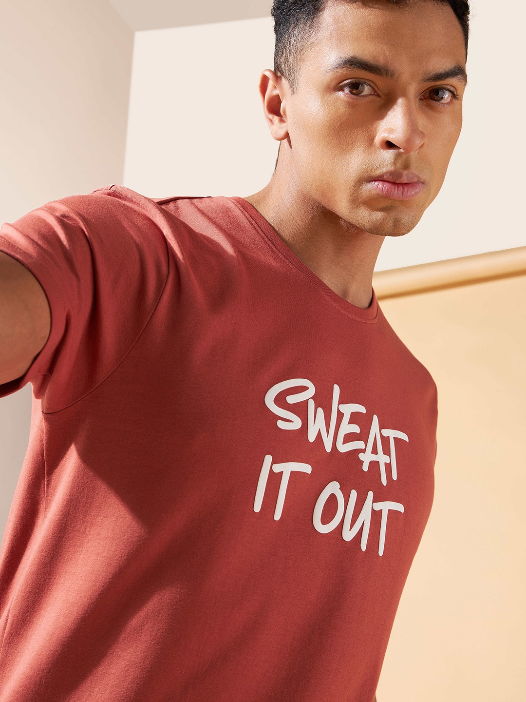 

CULT Sweat It Out Print T-shirt, Rust