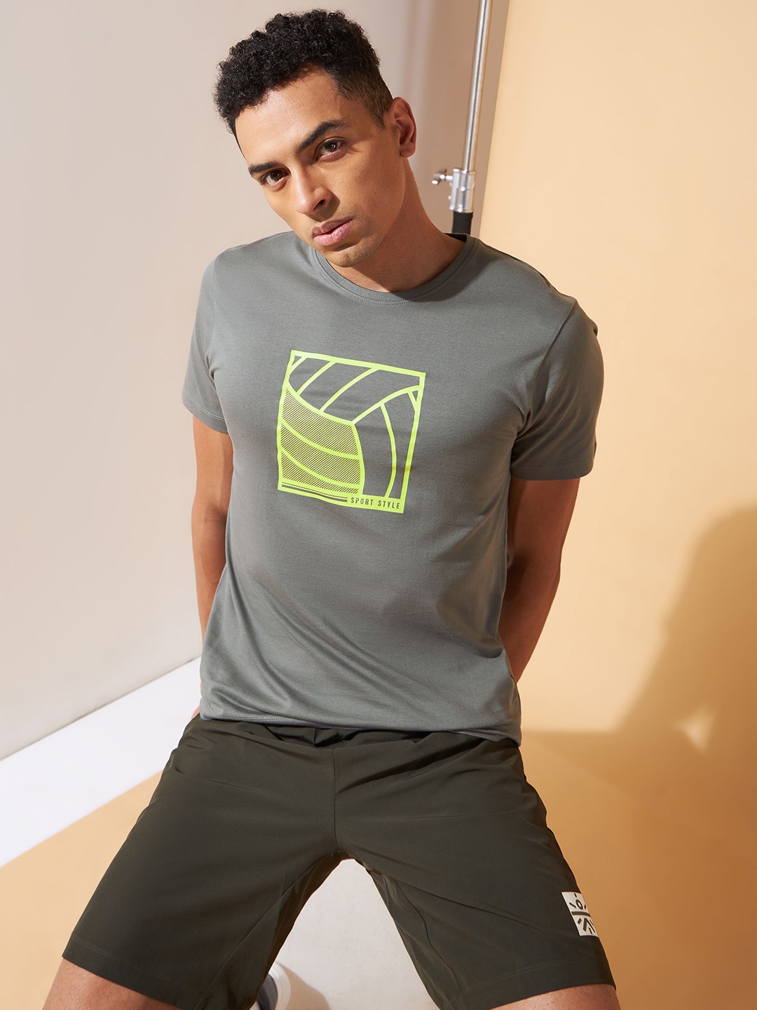 

CULT Sport Style Print T-shirt, Grey
