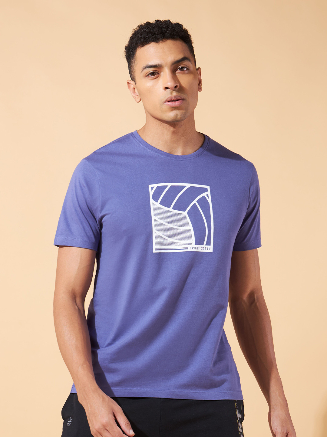 

CULT Sport Style Print T-shirt, Purple