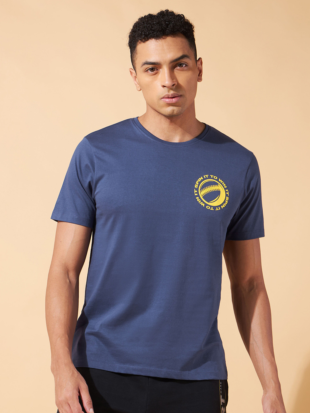 

CULT Slam Dunk Miniature Print T-shirt, Navy blue