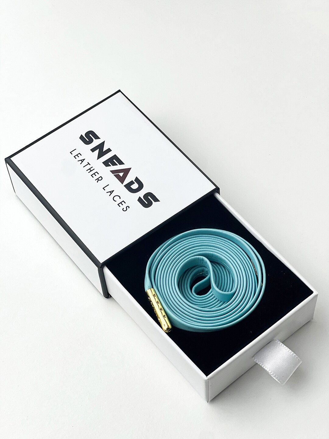 

SNEADS Unisex Gold Plated Shoe Laces, Sea green