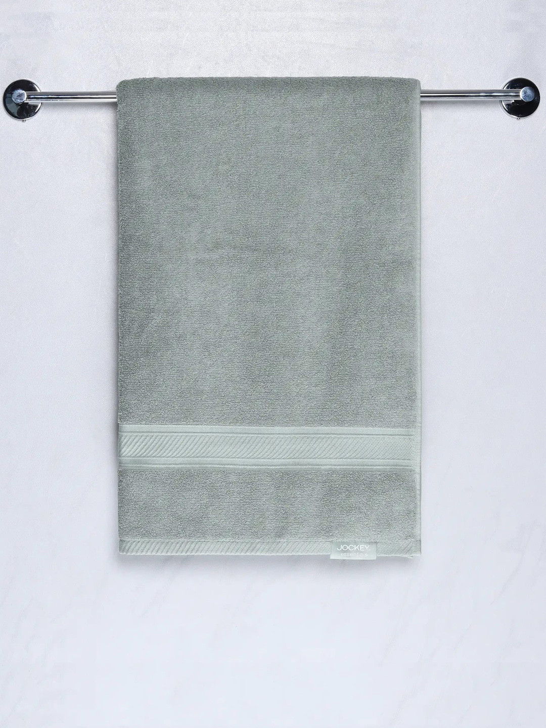 

Jockey Cotton Terry Ultrasoft and Durable Solid Bath Towel-T101, Grey
