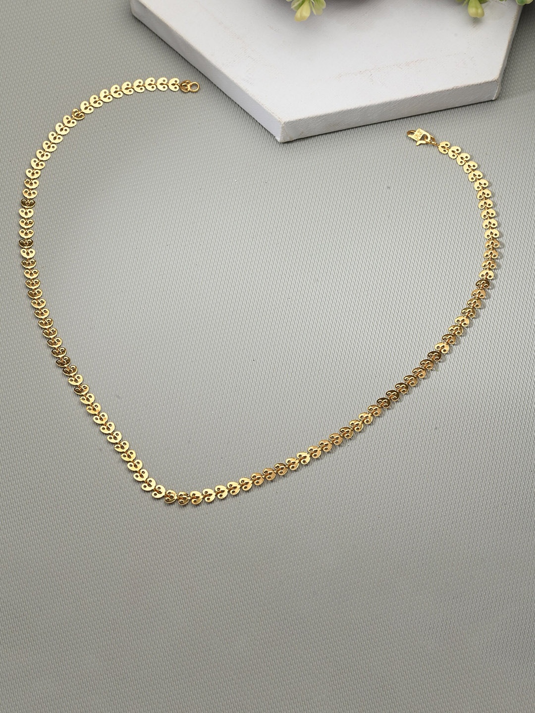 

AanyaCentric Set Of 2 Gold-Plated Neckalace With Silver-Plated Anklet