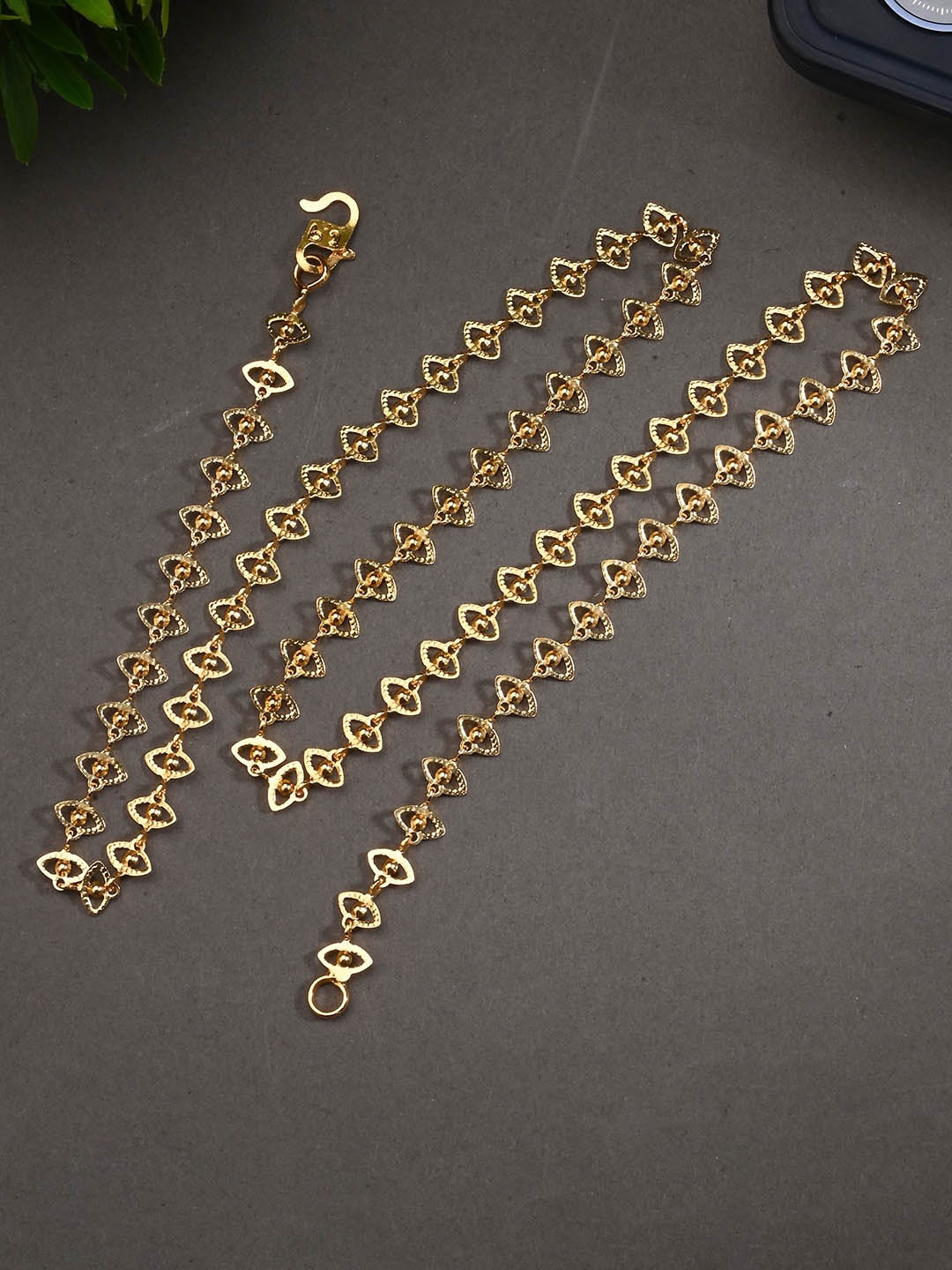 

AanyaCentric Silver Plated & Gold-Plated Necklace & Anklets