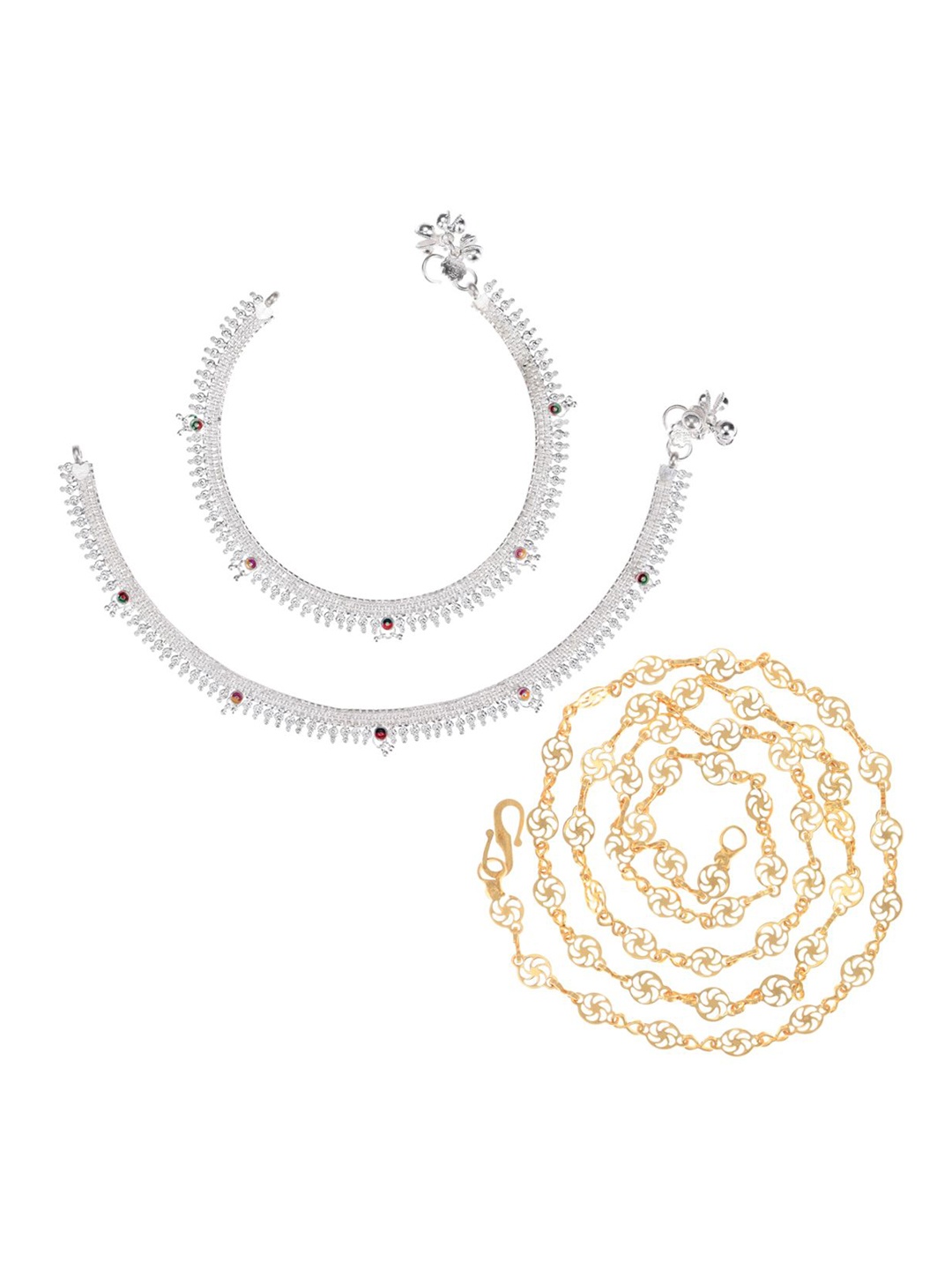

AanyaCentric Gold-Plated & Silver Plated Necklace & Anklets