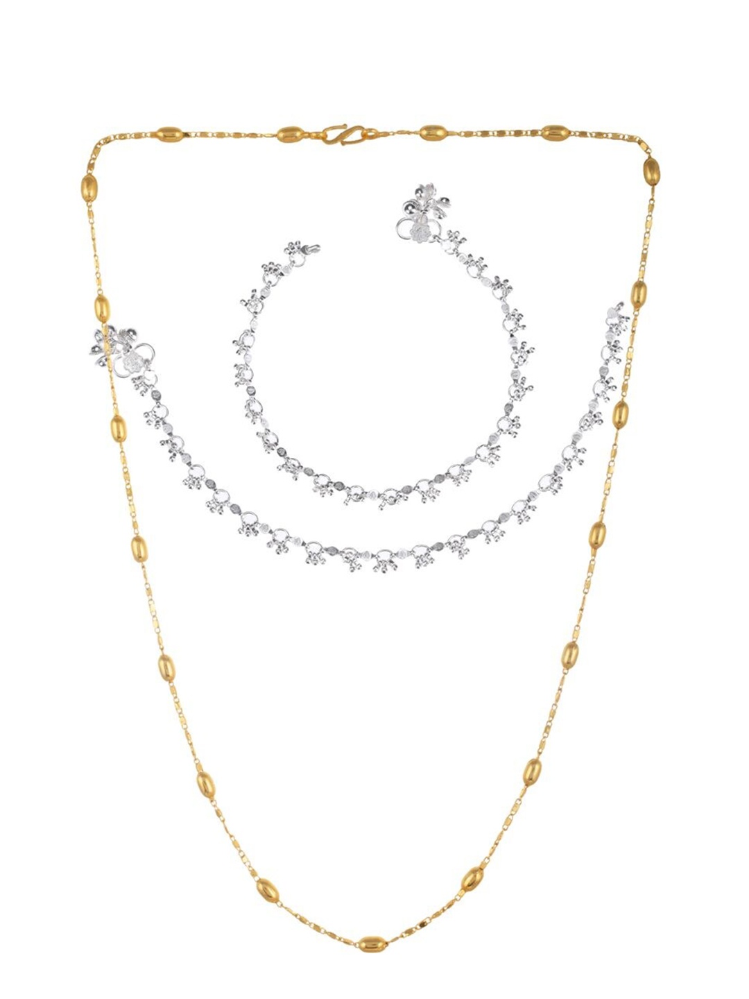 

AanyaCentric Gold-Plated & Silver Plated Necklace & Anklets
