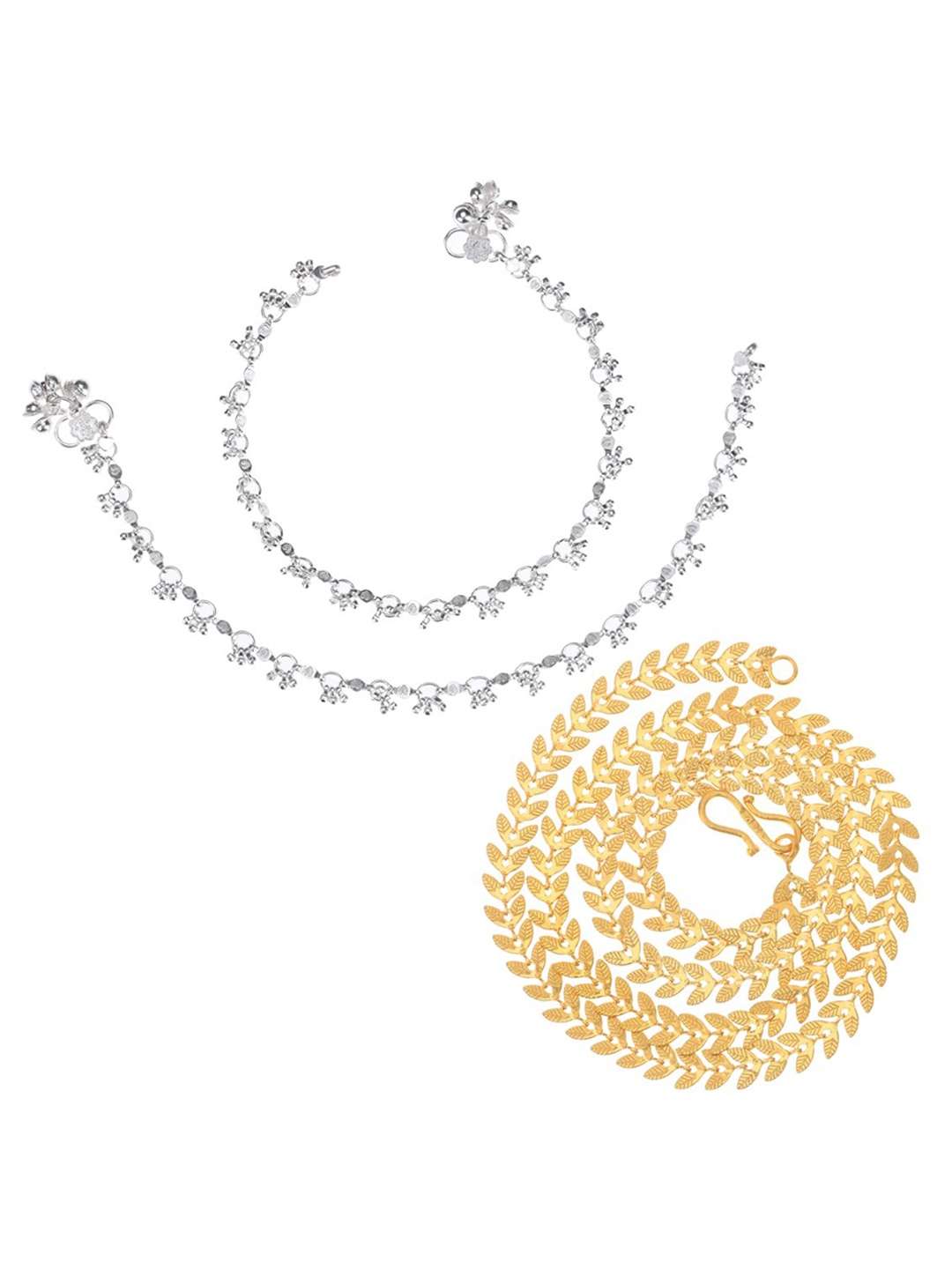 

AanyaCentric Gold-Plated & Silver Plated Necklace & Anklets