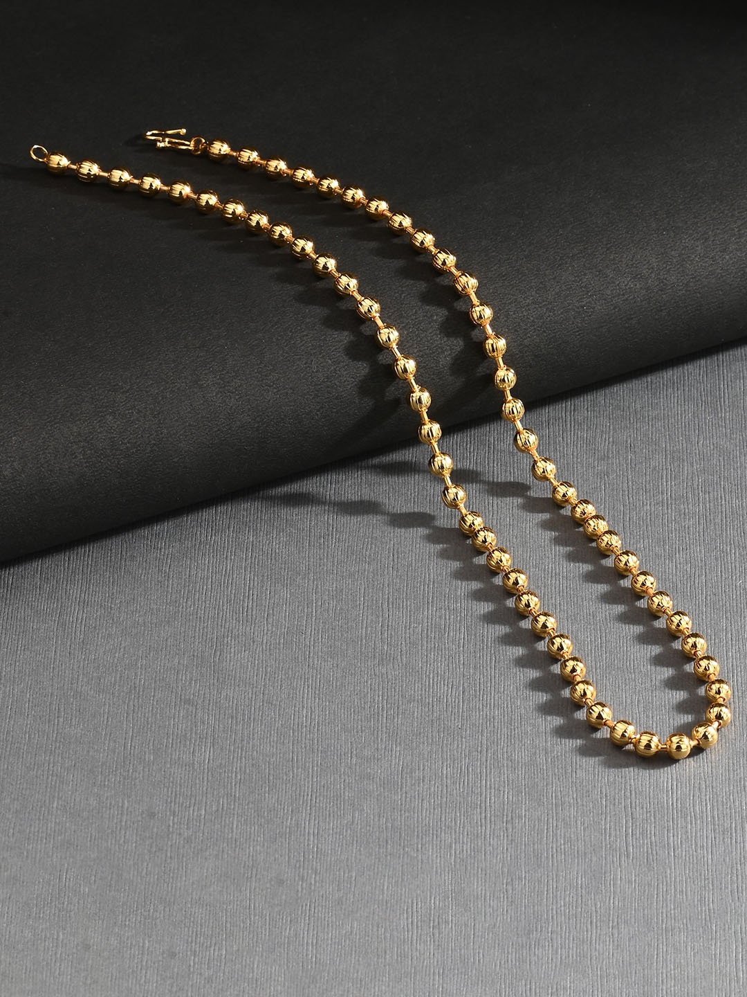 

AanyaCentric Set Of 2 Silver-Plated Anklets With Gold-Plated Chain