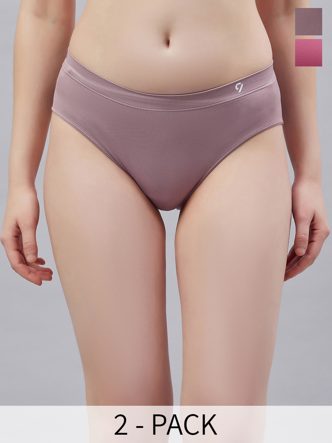 

C9 AIRWEAR Pack of 2 Rapid Dry Breathable Basic Briefs, Magenta