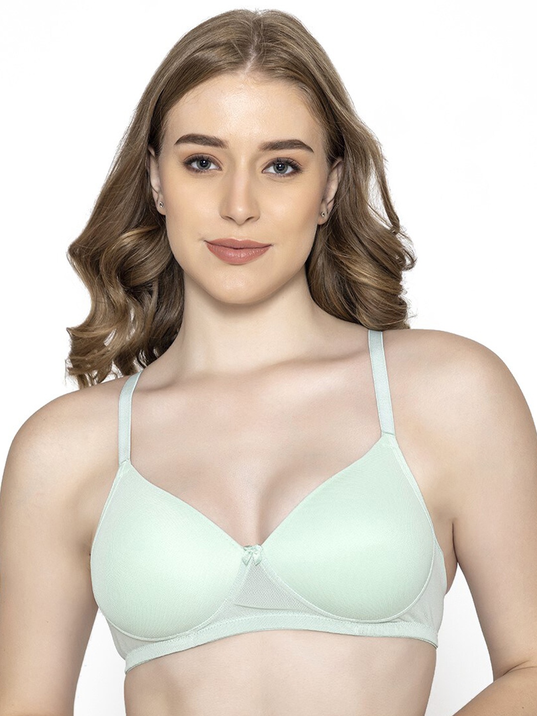 

B'ZAR Full Coverage Lightly Padded Everyday Mesh T-Shirt Bra With All Day Comfort, Sea green