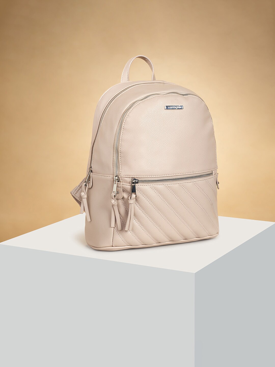 

Forever Glam by Pantaloons Women Medium Backpack, Beige