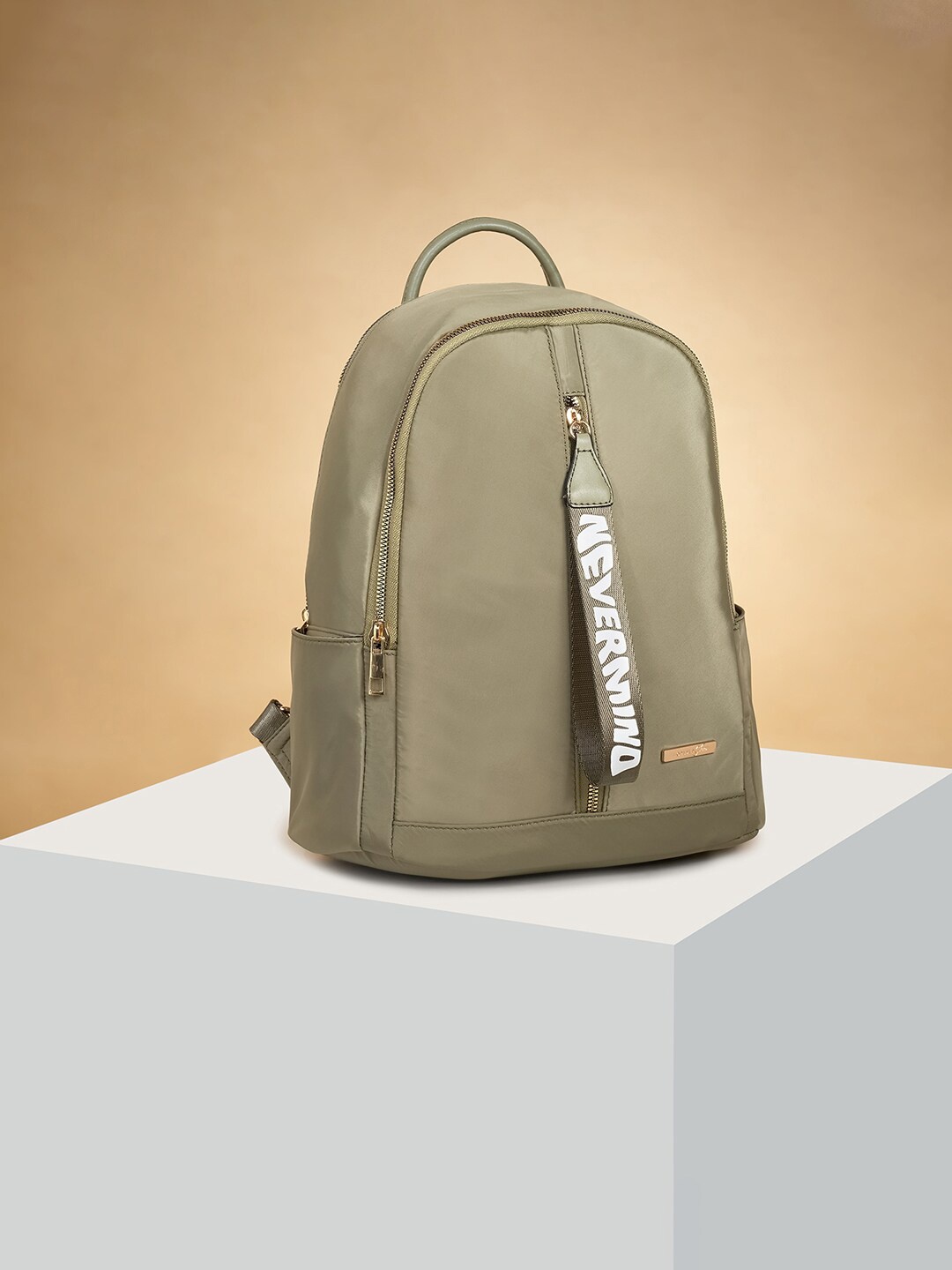 

Forever Glam by Pantaloons Women Medium Backpack, Olive