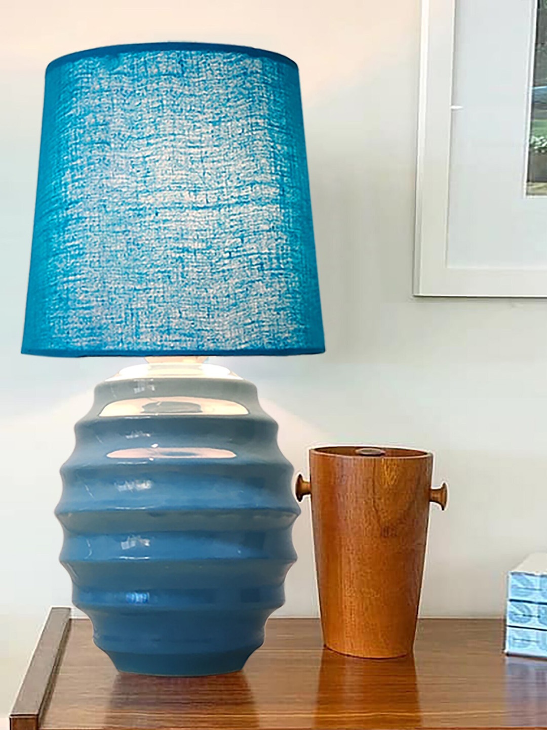 

Homesake Turquoise Blue Ceramic Contemporary Table Lamps