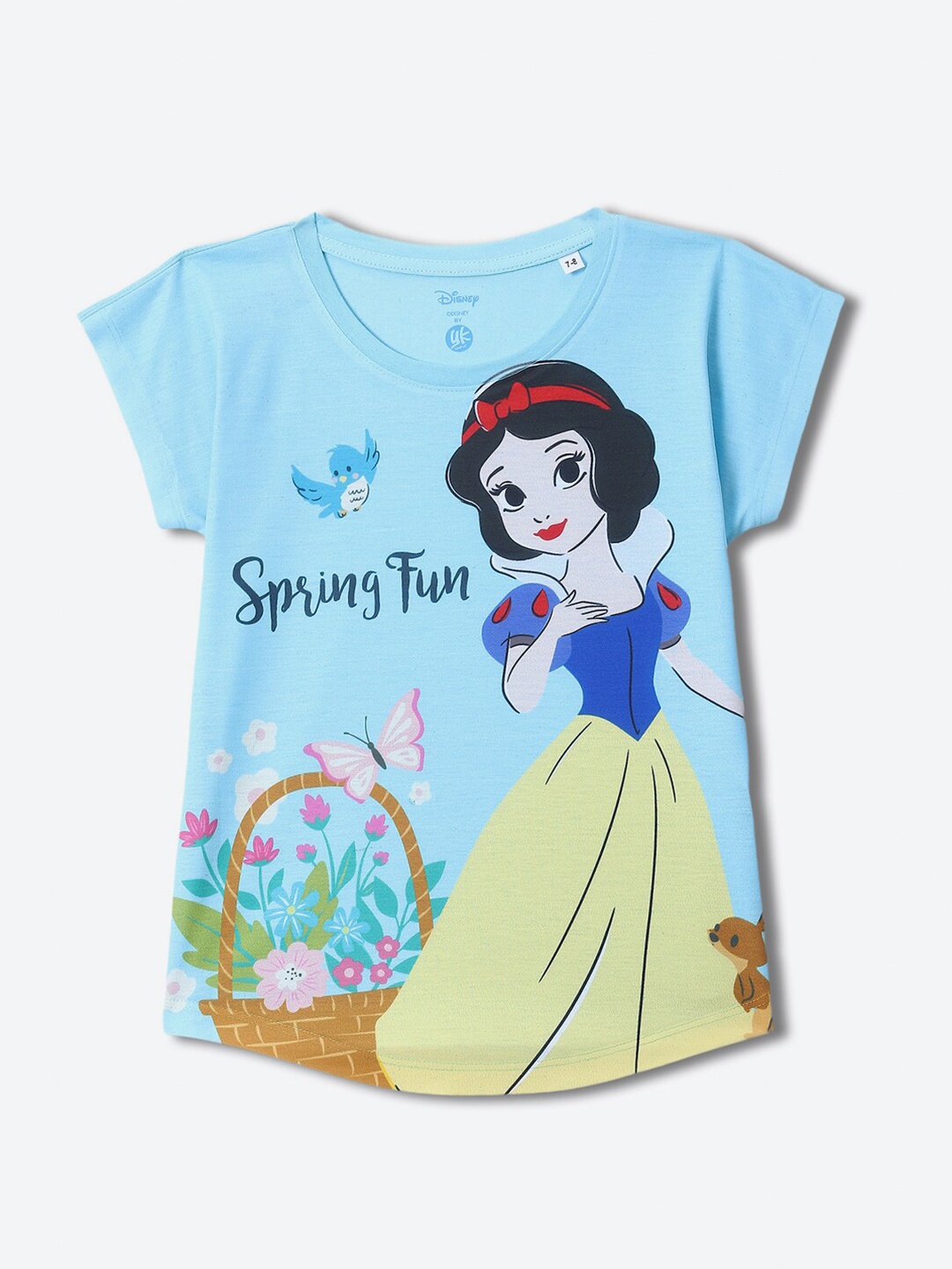 

YK Disney Girls Printed Extended Sleeves Top, Blue