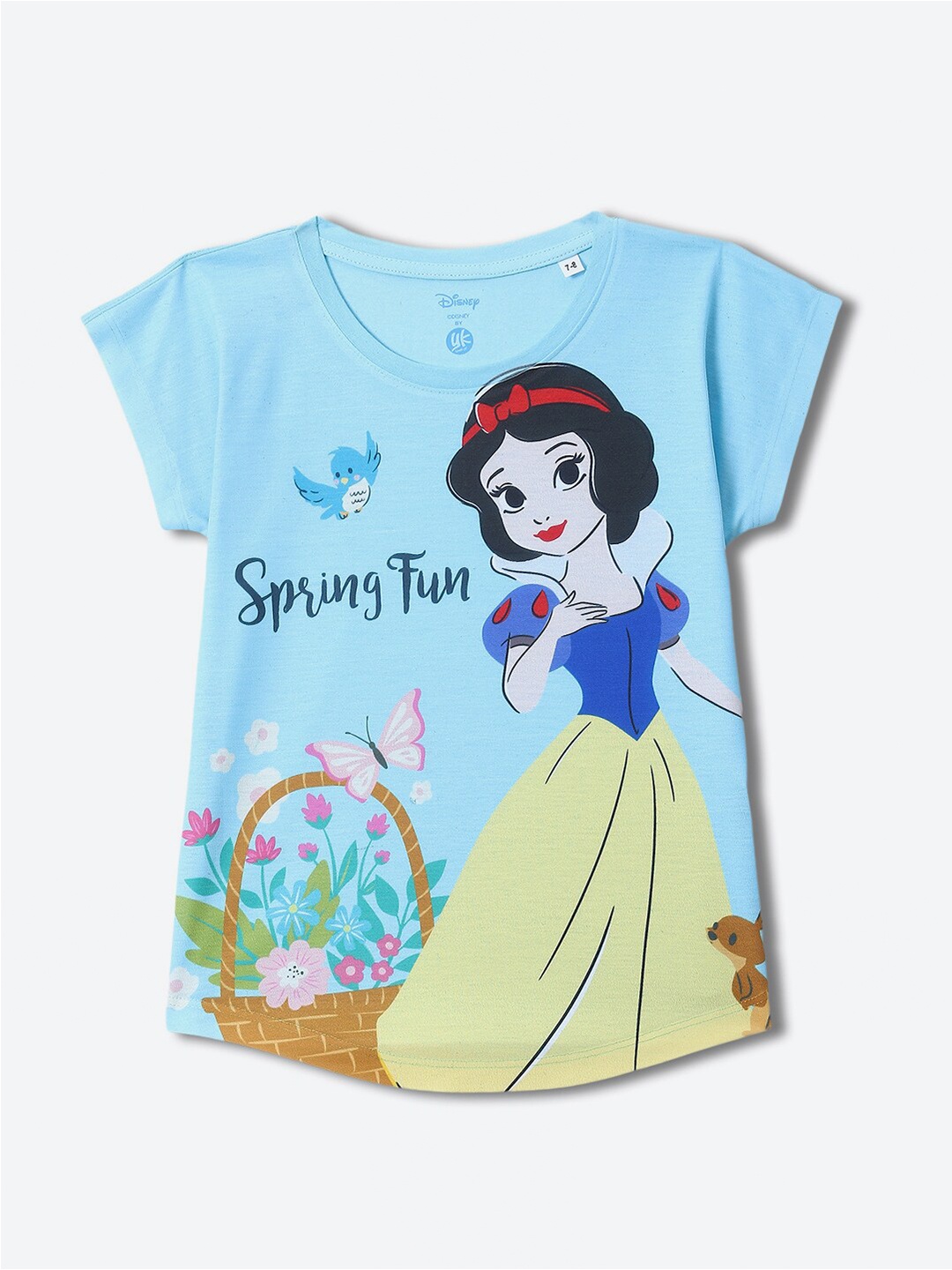 

YK Disney Girls Printed Extended Sleeves Top, Blue